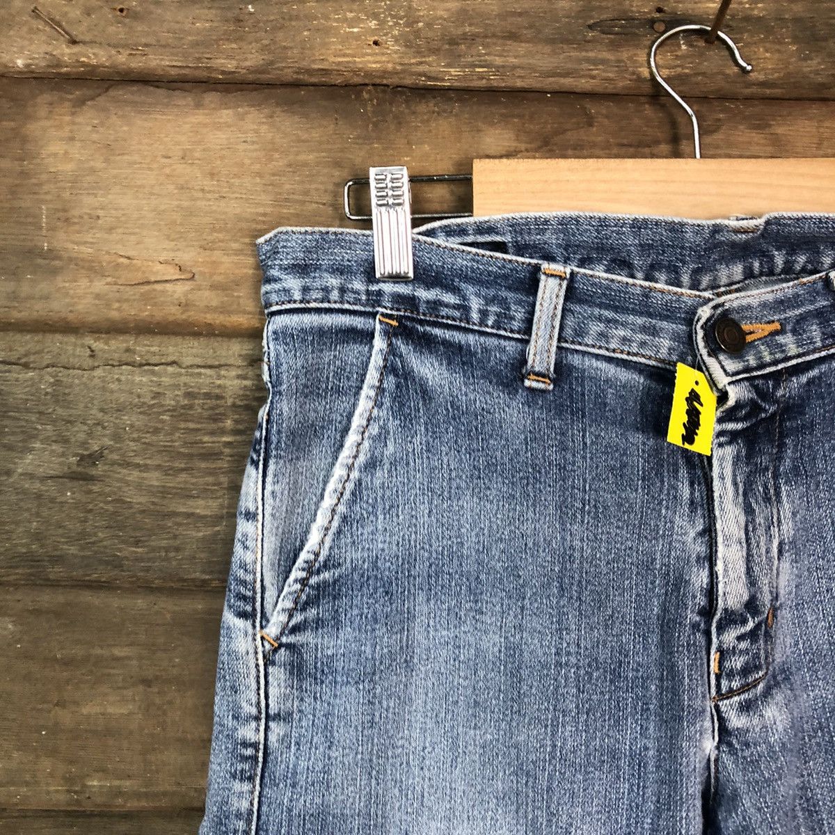 Japanese Brand Red Woods faded Blue multipocket Denim Pants #4524 Size US 30 / EU 46 - 4 Thumbnail
