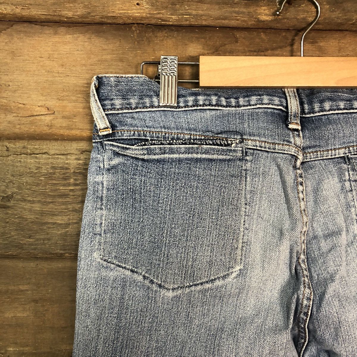 Japanese Brand Red Woods faded Blue multipocket Denim Pants #4524 Size US 30 / EU 46 - 14 Thumbnail