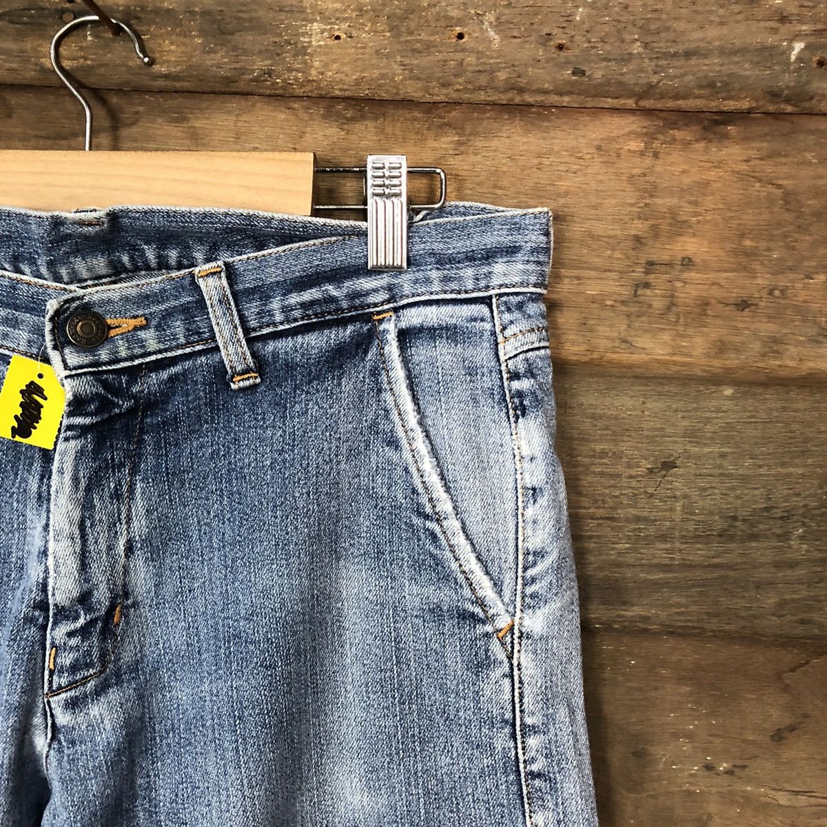 Japanese Brand Red Woods faded Blue multipocket Denim Pants #4524 Size US 30 / EU 46 - 5 Thumbnail