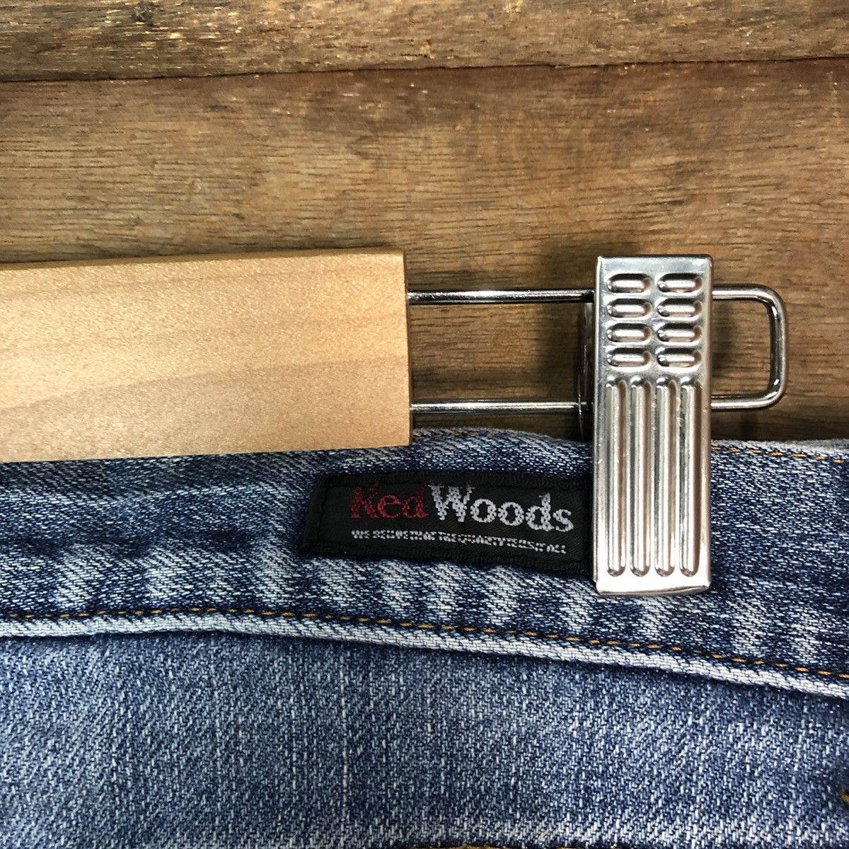 Japanese Brand Red Woods faded Blue multipocket Denim Pants #4524 Size US 30 / EU 46 - 16 Thumbnail