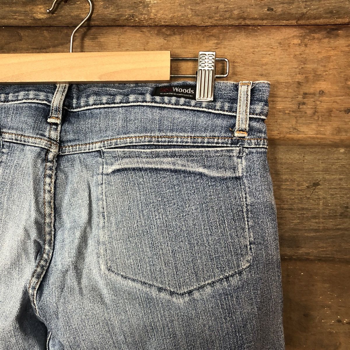 Japanese Brand Red Woods faded Blue multipocket Denim Pants #4524 Size US 30 / EU 46 - 15 Thumbnail
