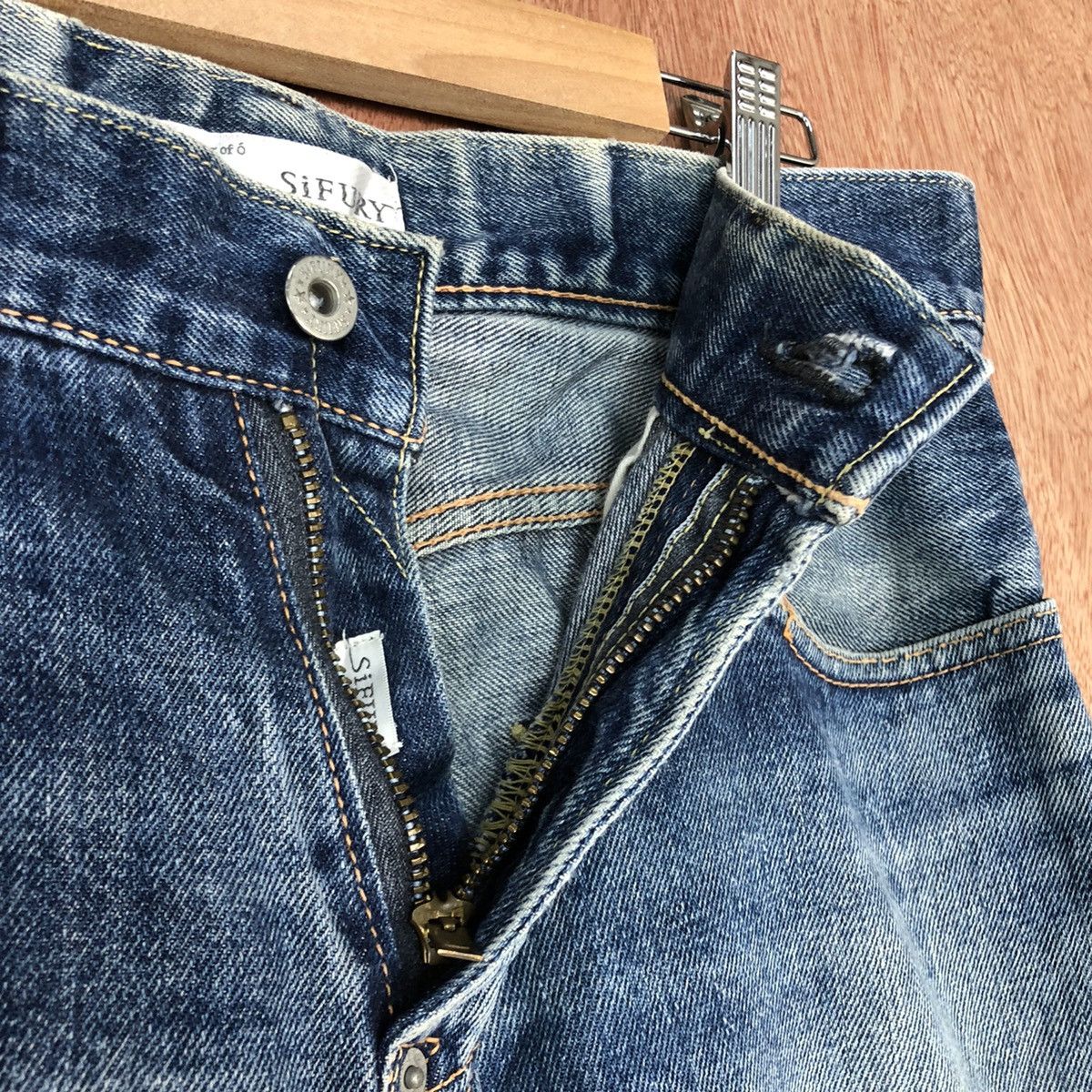 Japanese Brand DLL Sifury Blue Denim Selvedge Jeans Pants #c616 Size US 30 / EU 46 - 6 Thumbnail