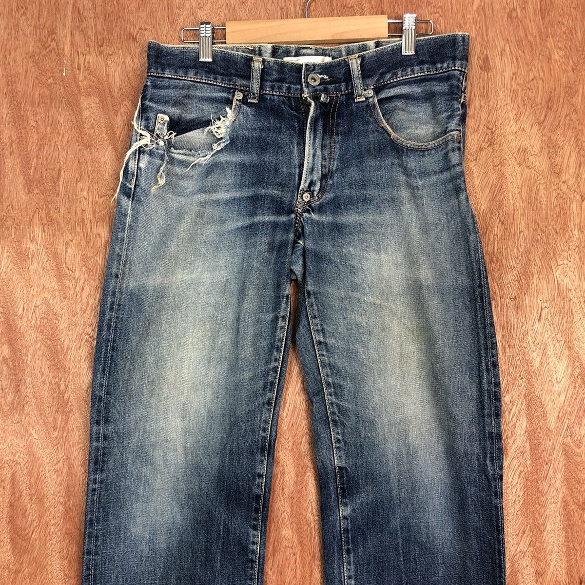 Japanese Brand DLL Sifury Blue Denim Selvedge Jeans Pants #c616 Size US 30 / EU 46 - 2 Thumbnail