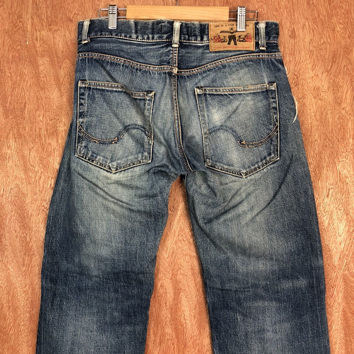 Japanese Brand DLL Sifury Blue Denim Selvedge Jeans Pants #c616 Size US 30 / EU 46 - 9 Thumbnail