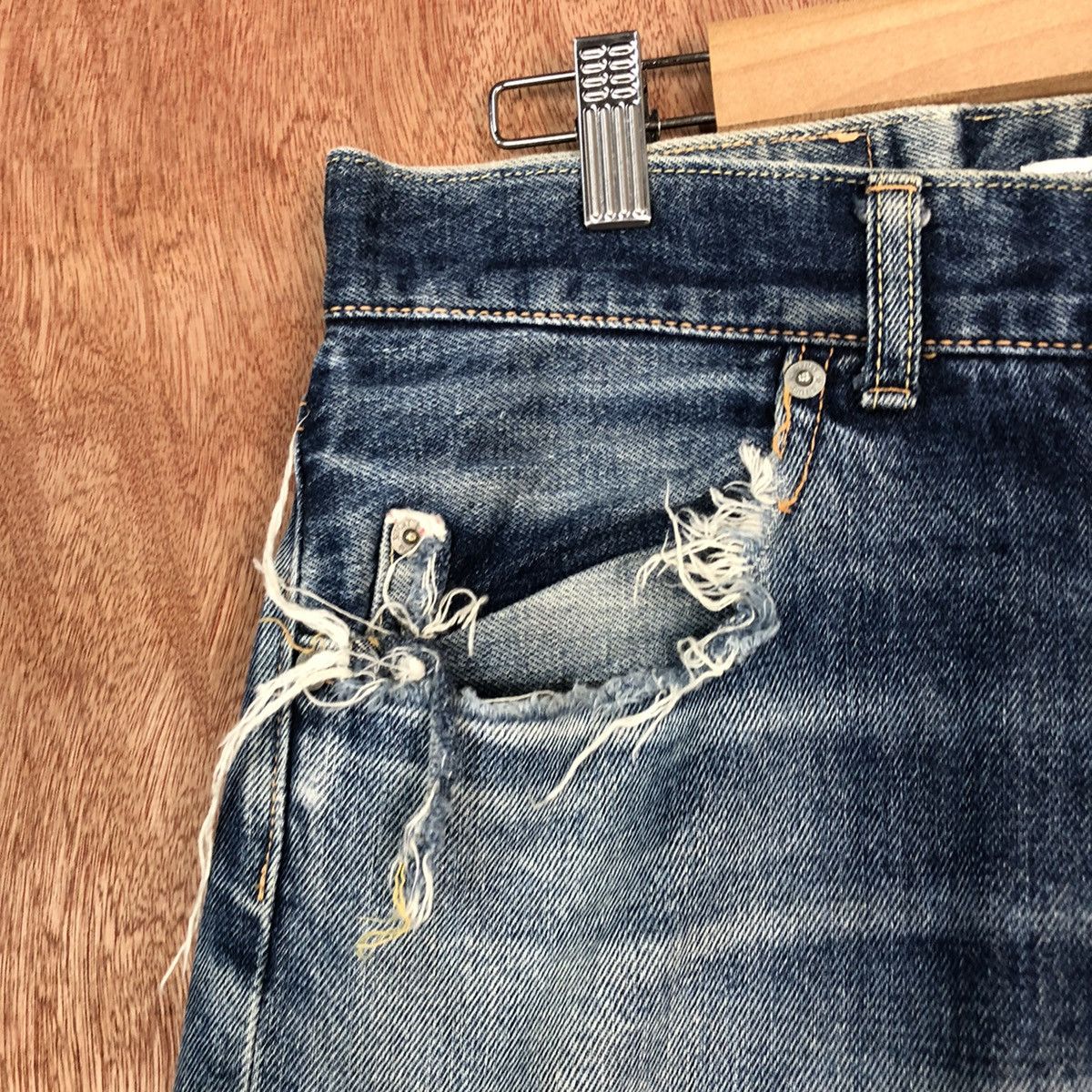 Japanese Brand DLL Sifury Blue Denim Selvedge Jeans Pants #c616 Size US 30 / EU 46 - 4 Thumbnail