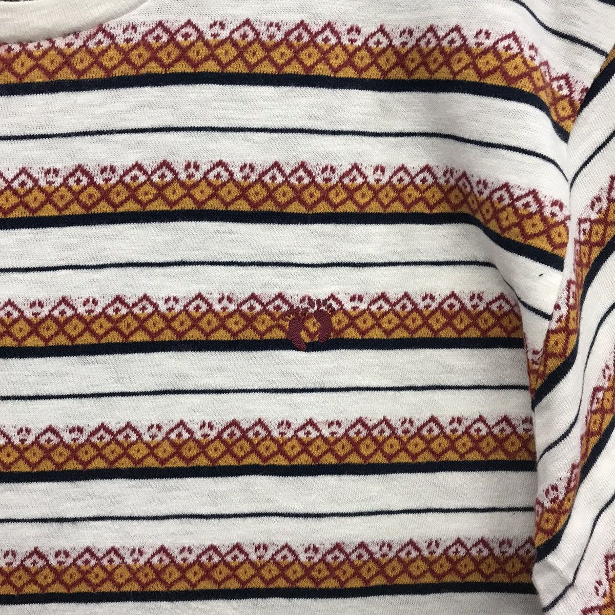 Hang Ten × Vintage *Rare!! Vintage Surf Tee Hang Ten Stripe Small Logo Size US L / EU 52-54 / 3 - 7 Thumbnail
