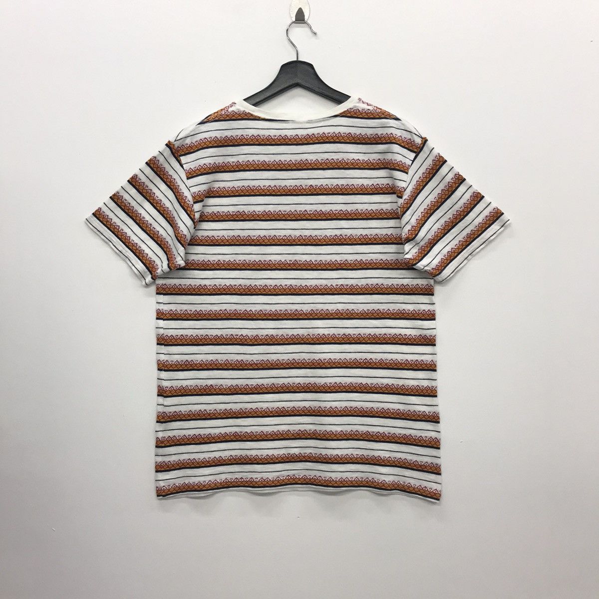 Hang Ten × Vintage *Rare!! Vintage Surf Tee Hang Ten Stripe Small Logo Size US L / EU 52-54 / 3 - 8 Thumbnail