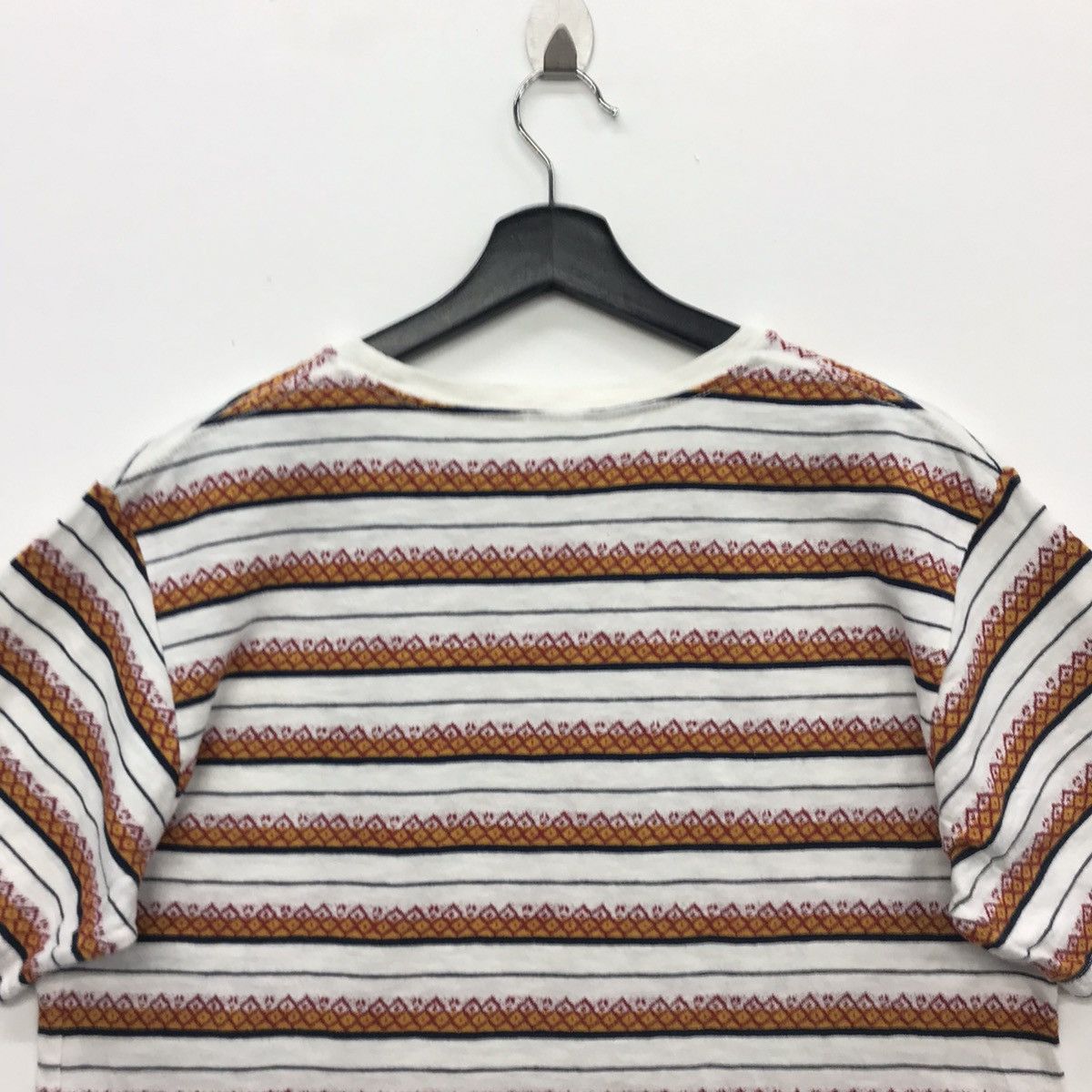 Hang Ten × Vintage *Rare!! Vintage Surf Tee Hang Ten Stripe Small Logo Size US L / EU 52-54 / 3 - 9 Thumbnail
