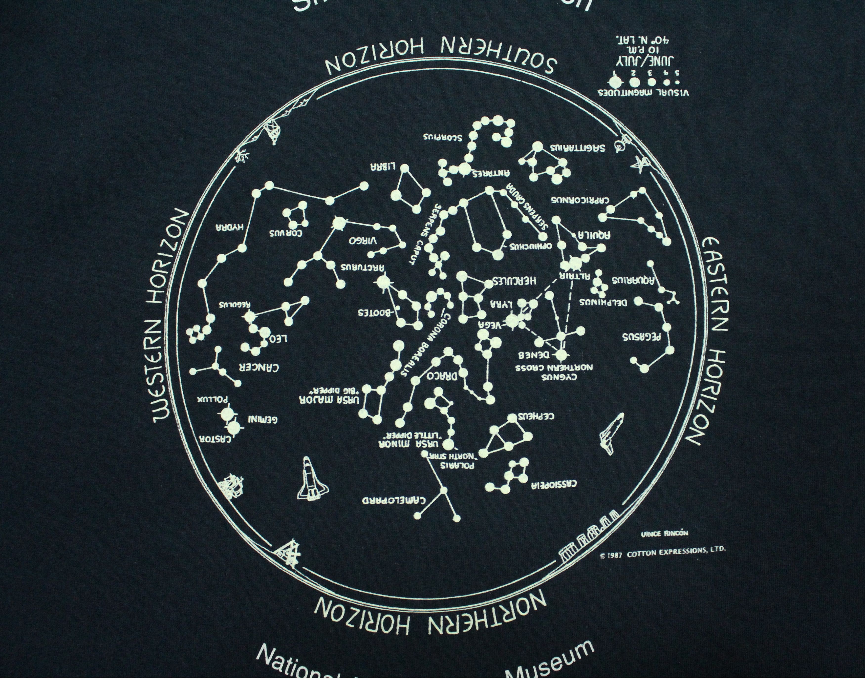 Vintage Vintage SMITHSONIAN INSTITUTION T Shirt Visual Magnitudes Size US M / EU 48-50 / 2 - 4 Thumbnail