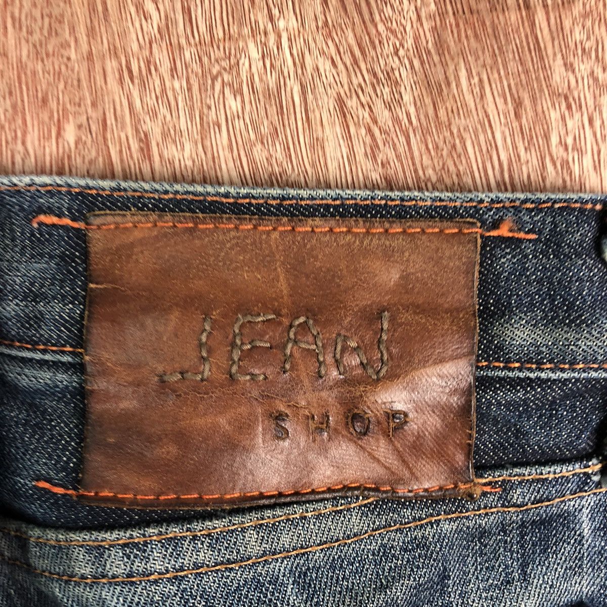 Jean Shop DLL Jean Shop Blue distressed Denim Jeans Pants #c262 Size US 31 - 15 Thumbnail