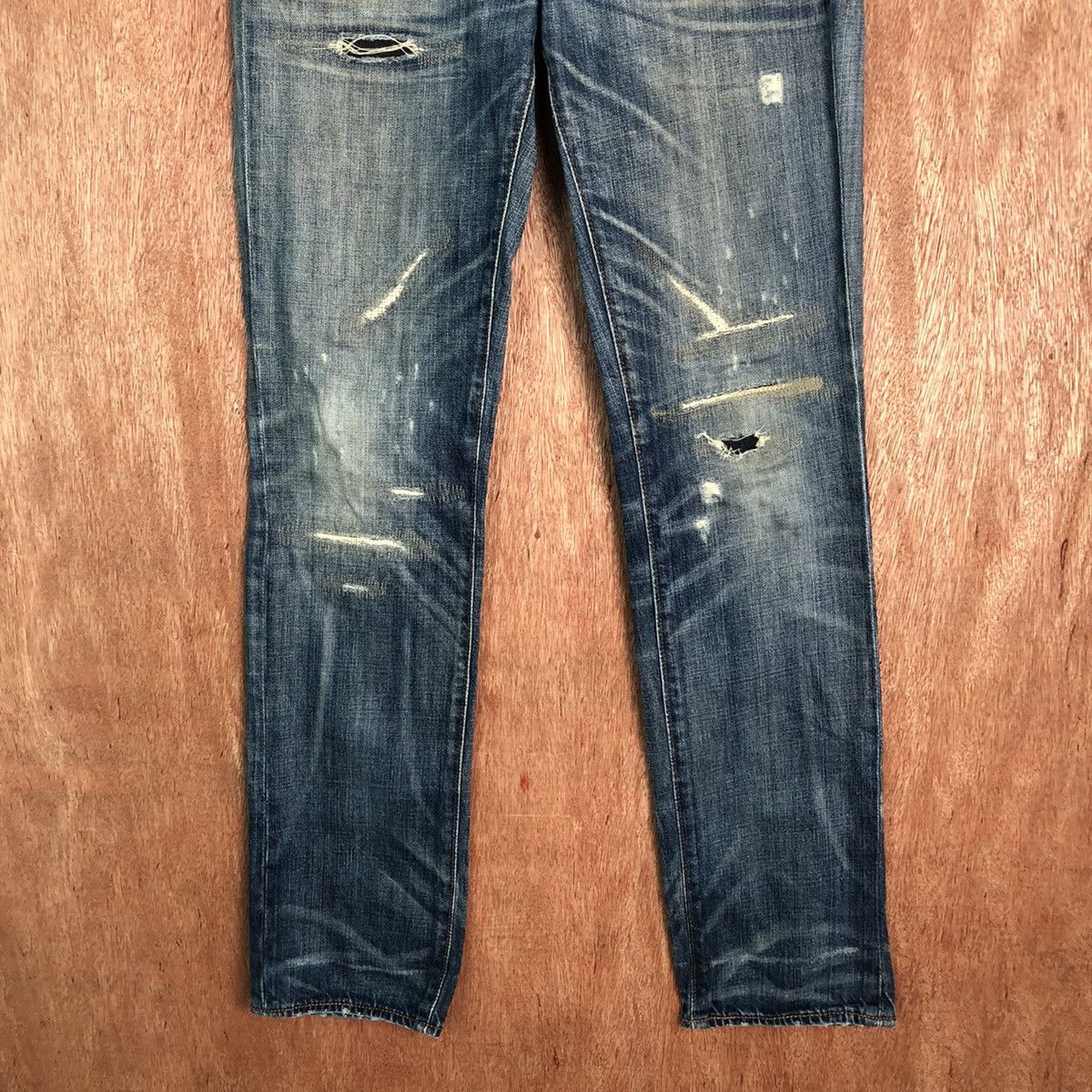Levi's 511 Levis Blue distressed Denim jeans #6352 Size US 30 / EU 46 - 3 Thumbnail