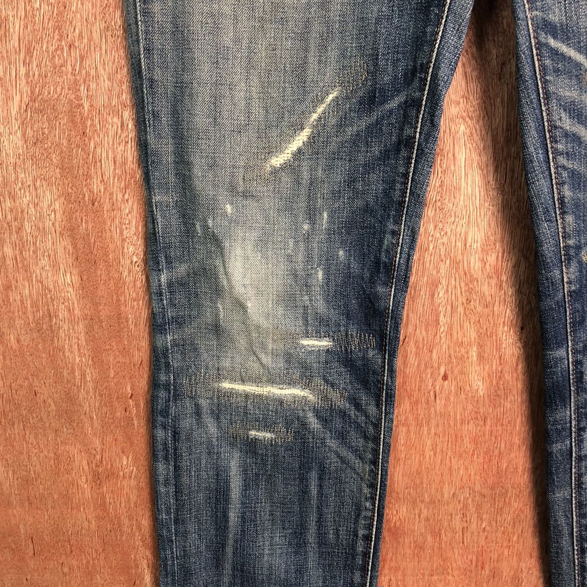 Levi's 511 Levis Blue distressed Denim jeans #6352 Size US 30 / EU 46 - 7 Thumbnail