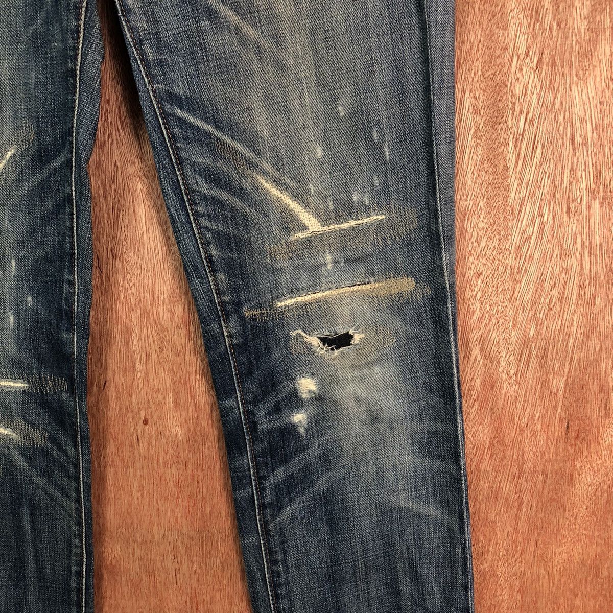 Levi's 511 Levis Blue distressed Denim jeans #6352 Size US 30 / EU 46 - 8 Thumbnail