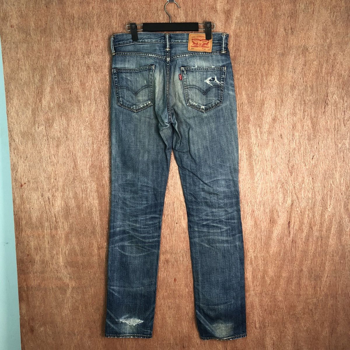 Levi's 511 Levis Blue distressed Denim jeans #6352 Size US 30 / EU 46 - 9 Thumbnail