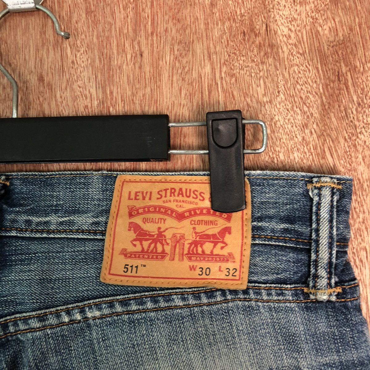 Levi's 511 Levis Blue distressed Denim jeans #6352 Size US 30 / EU 46 - 14 Thumbnail
