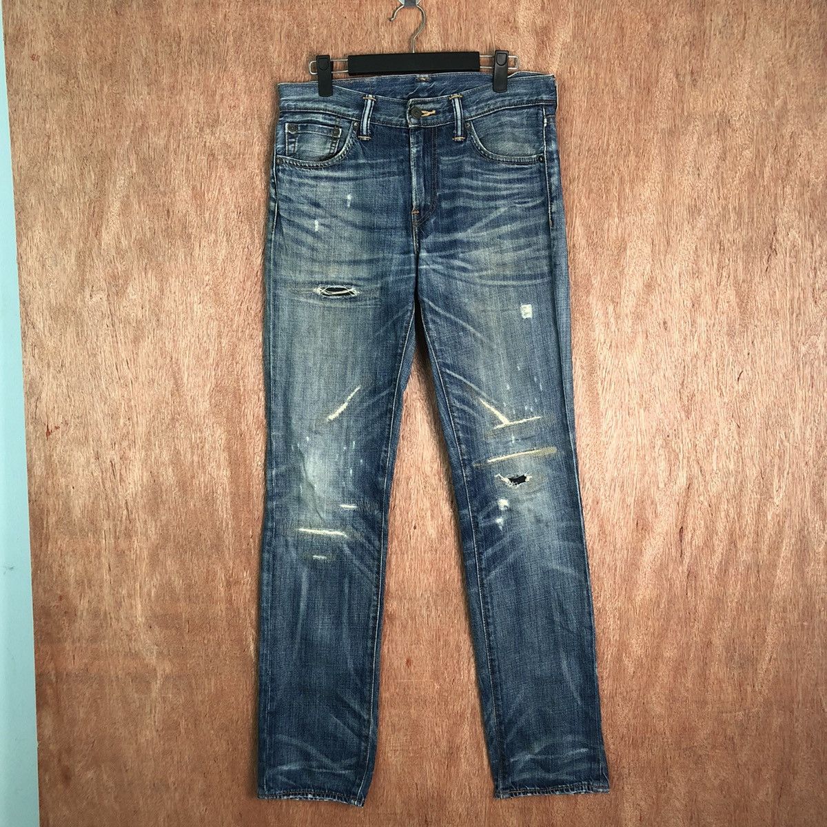 Levi's 511 Levis Blue distressed Denim jeans #6352 Size US 30 / EU 46 - 1 Thumbnail