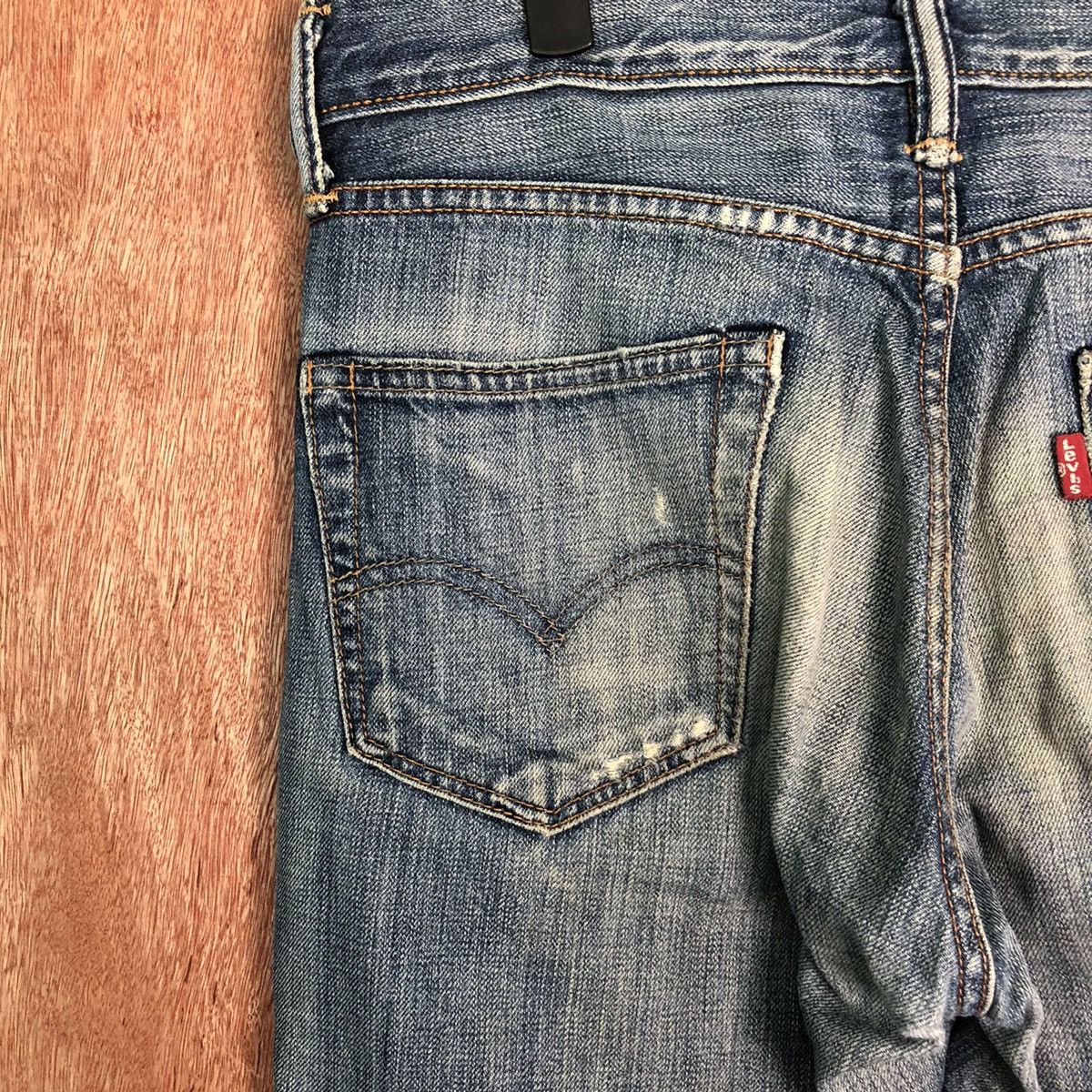 Levi's 511 Levis Blue distressed Denim jeans #6352 Size US 30 / EU 46 - 12 Thumbnail