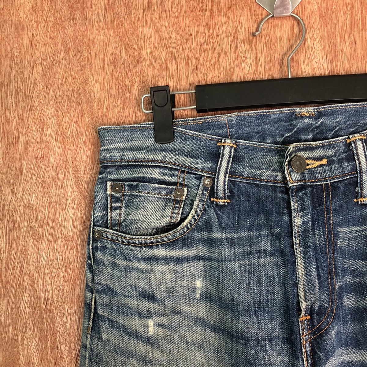 Levi's 511 Levis Blue distressed Denim jeans #6352 Size US 30 / EU 46 - 4 Thumbnail