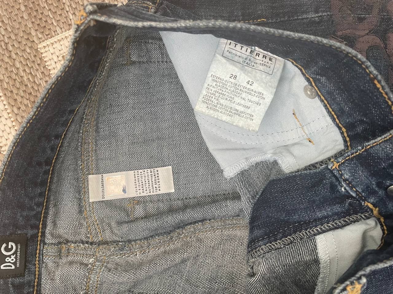 Dolce & Gabbana D&G SS04 Sex is my favourite business patchwork denim pants Size US 30 / EU 46 - 7 Thumbnail