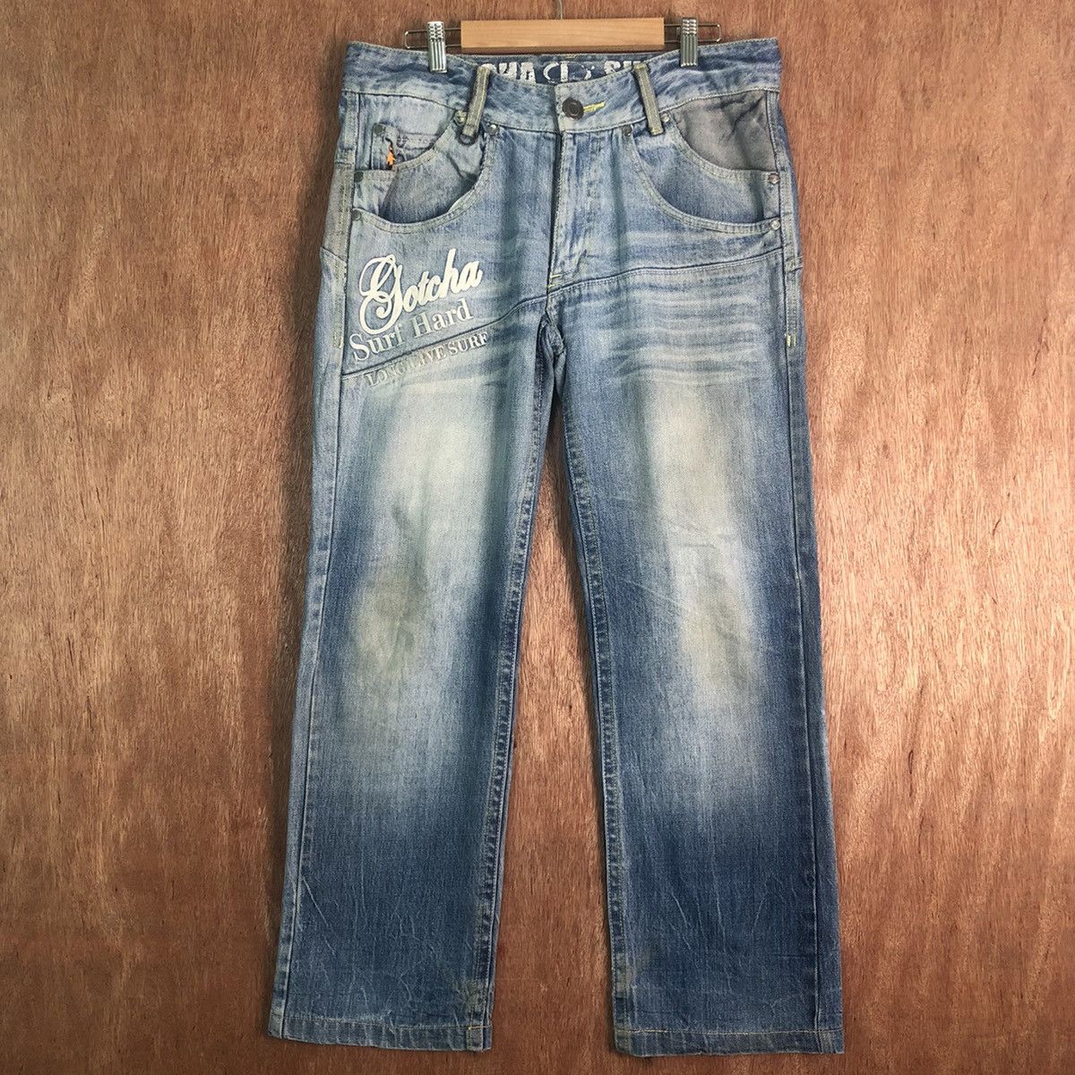 Gotcha DLL Gotcha Vintage Blue Denim Jeans Pants #c162 Size US 32 / EU 48 - 1 Thumbnail