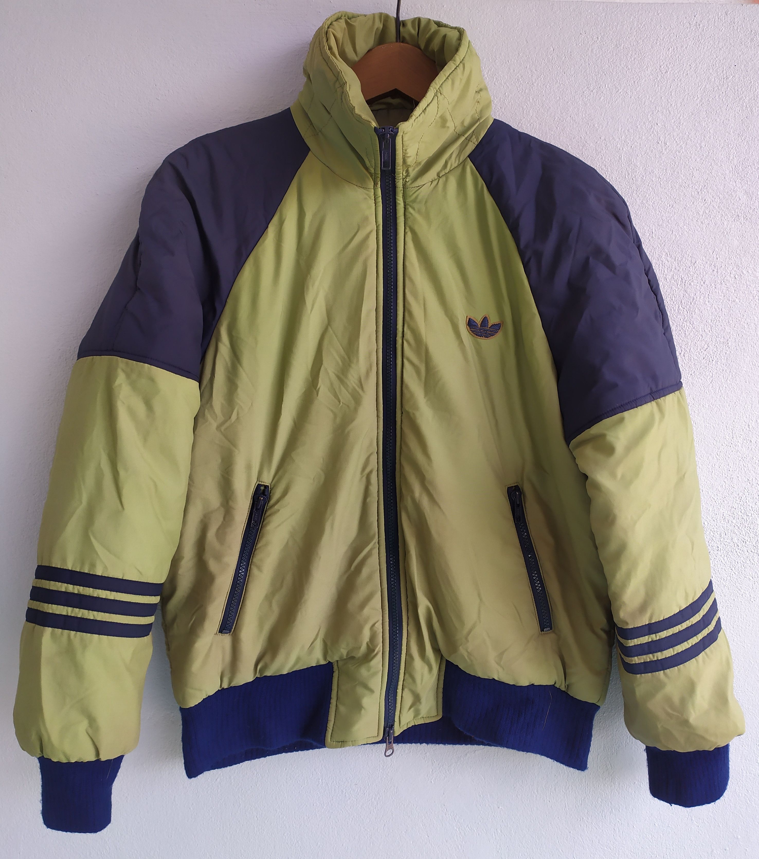 Adidas × Vintage Vintage 80’s Adidas Bomber Puffer Jacket Size US M / EU 48-50 / 2 - 1 Thumbnail