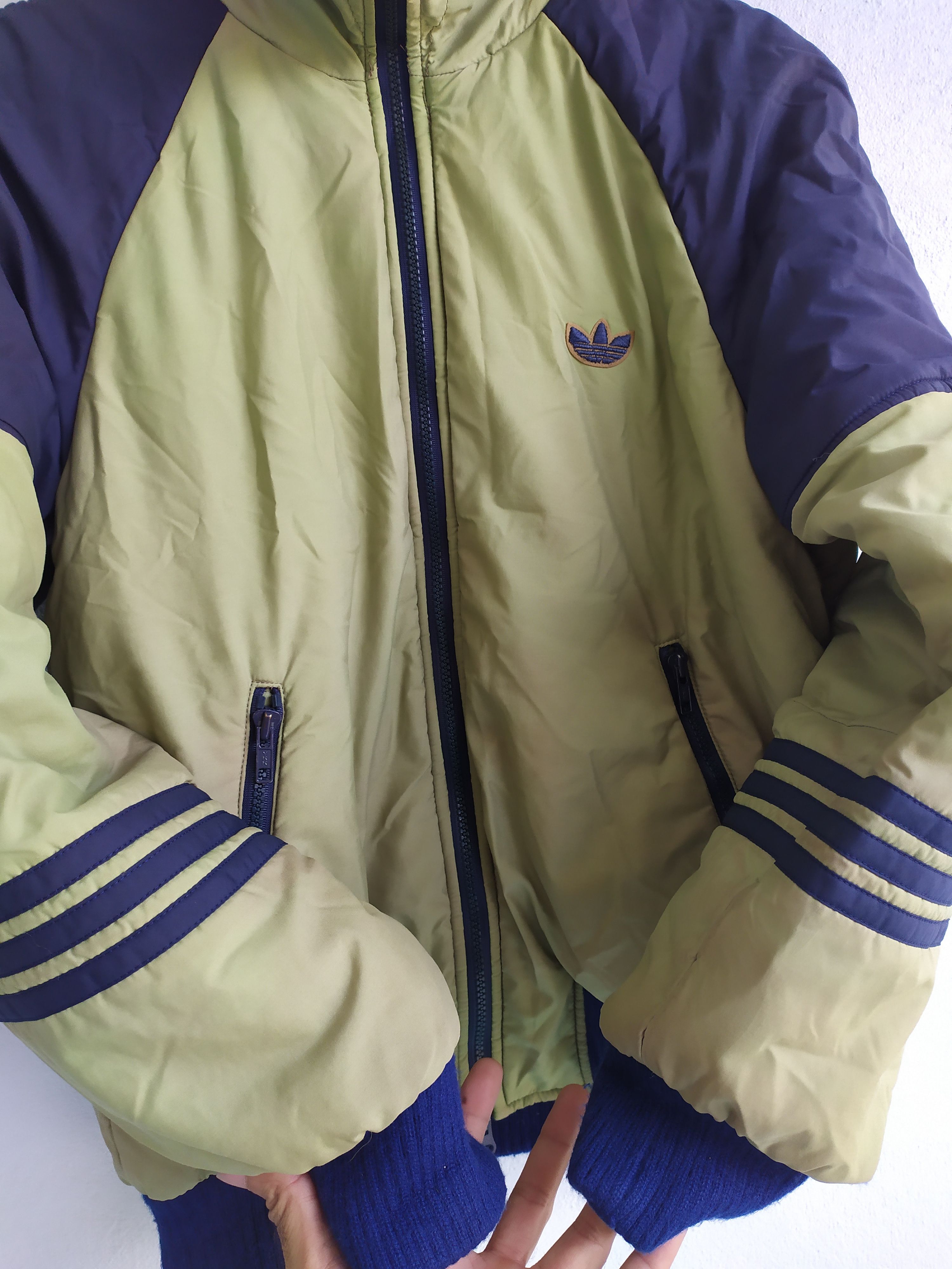 Adidas × Vintage Vintage 80’s Adidas Bomber Puffer Jacket Size US M / EU 48-50 / 2 - 6 Thumbnail