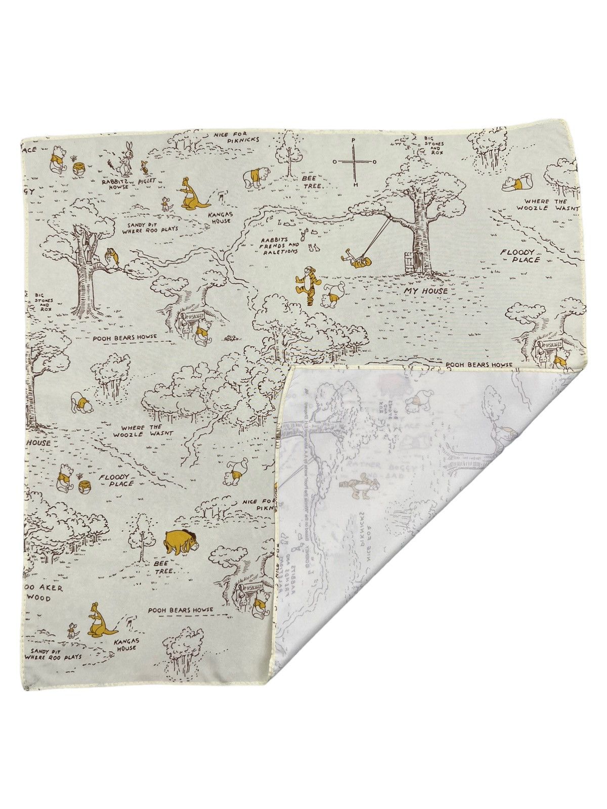 Winnie The Pooh Handkerchief Neckerchief Pocketsquare