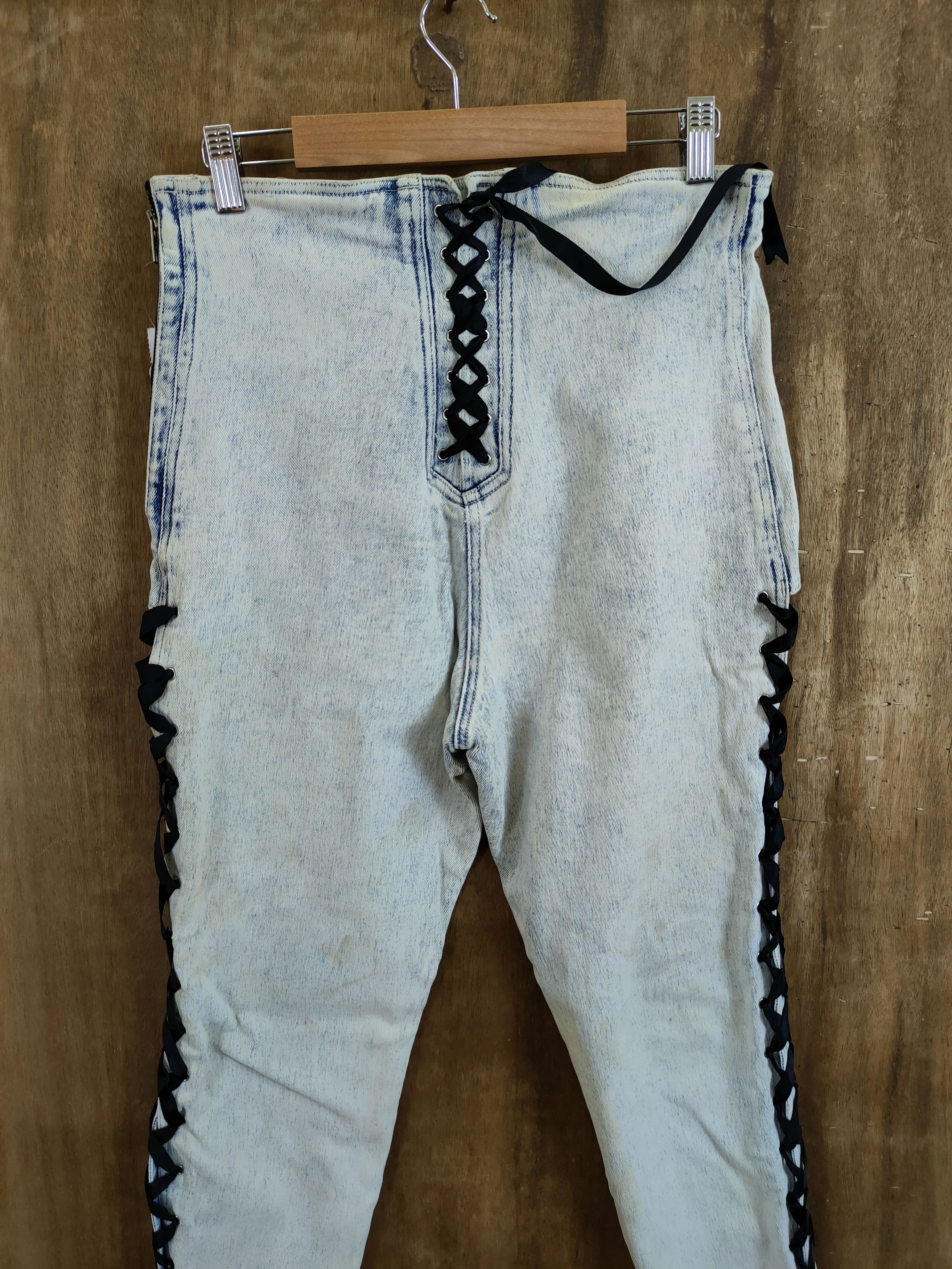 DLL IOU denim with rope side seditionaries pants #1110