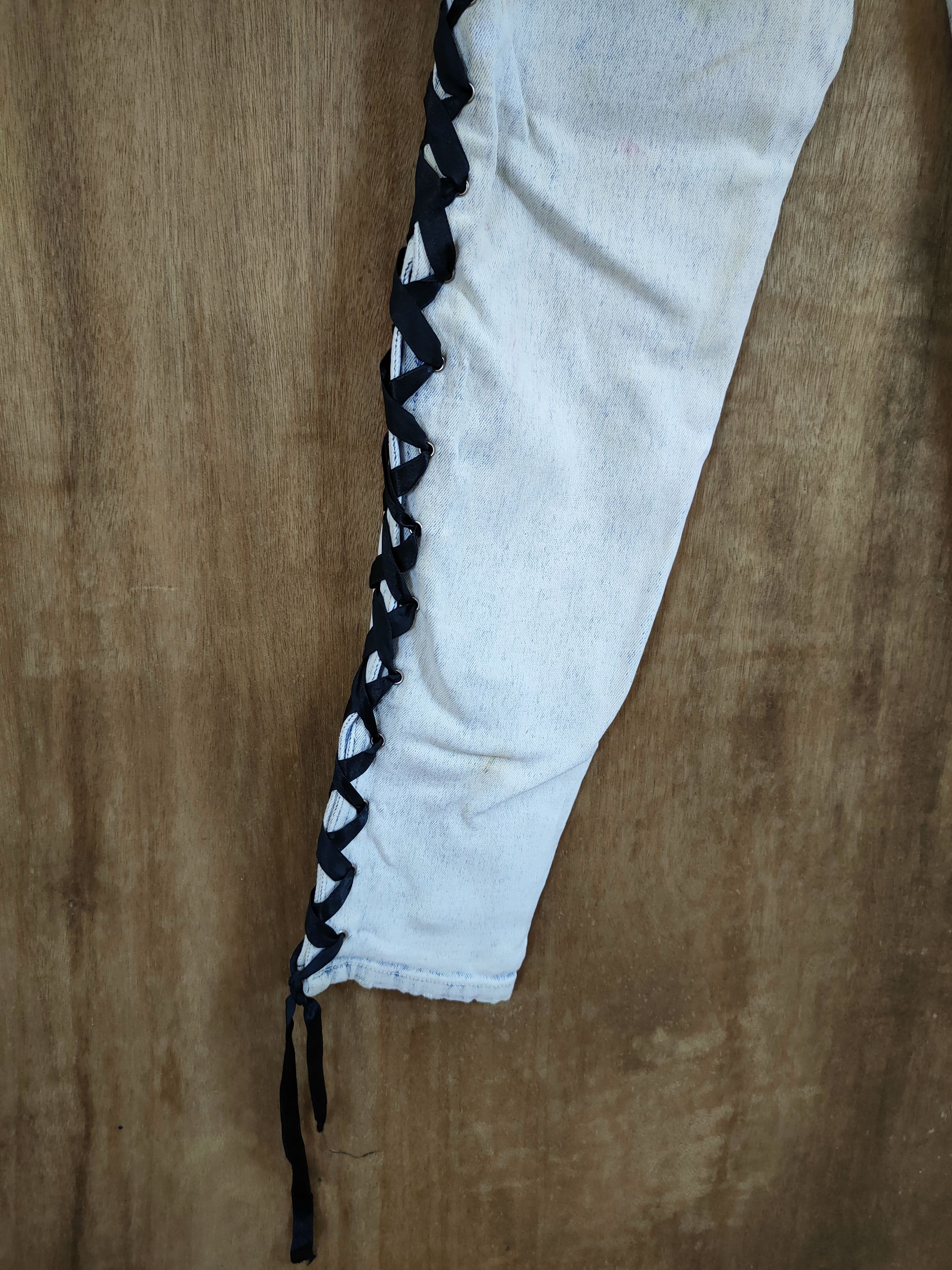 DLL IOU denim with rope side seditionaries pants #1110
