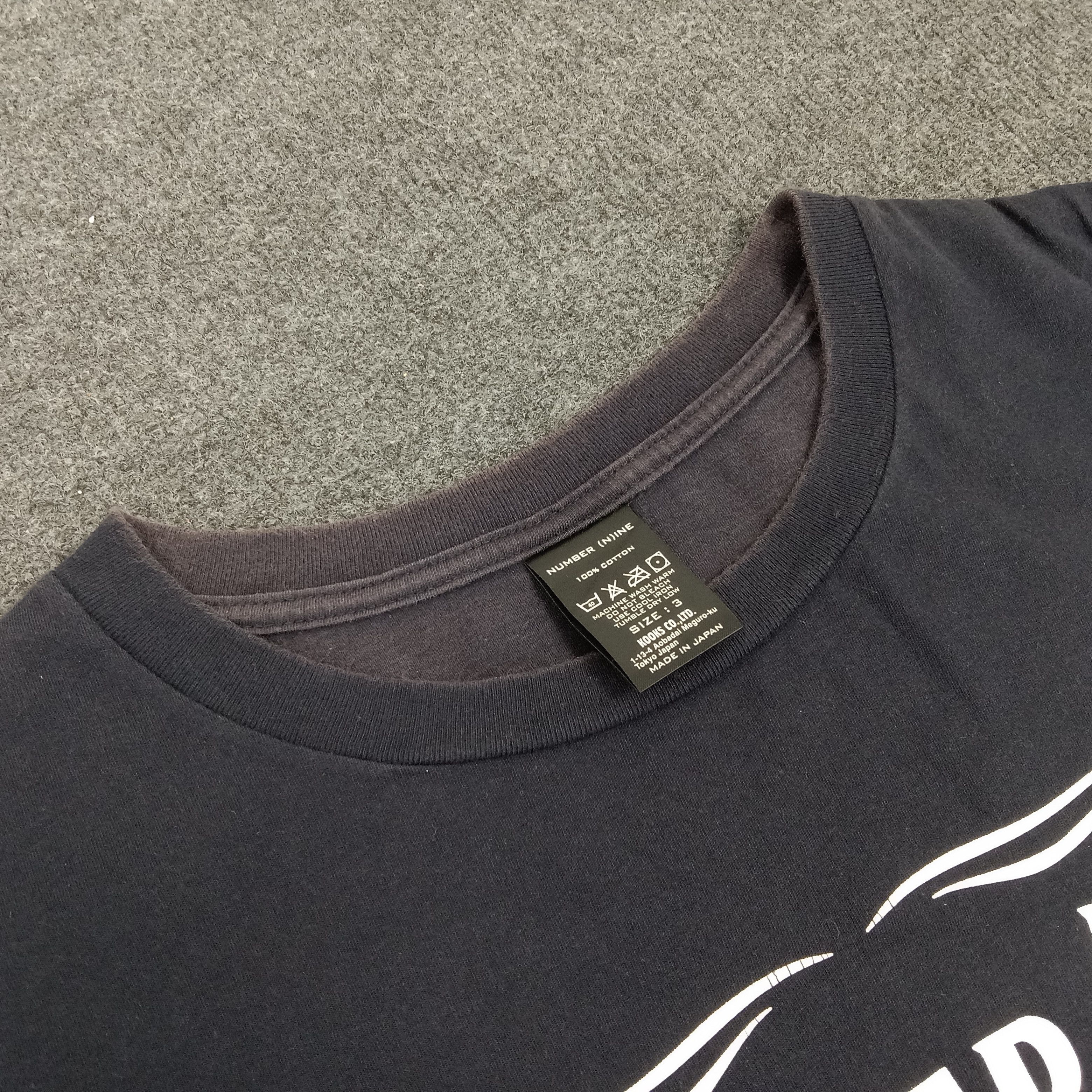 Number (N)ine Number (N)ine Japanese Brand Collabration Tshirt Size US M / EU 48-50 / 2 - 3 Thumbnail