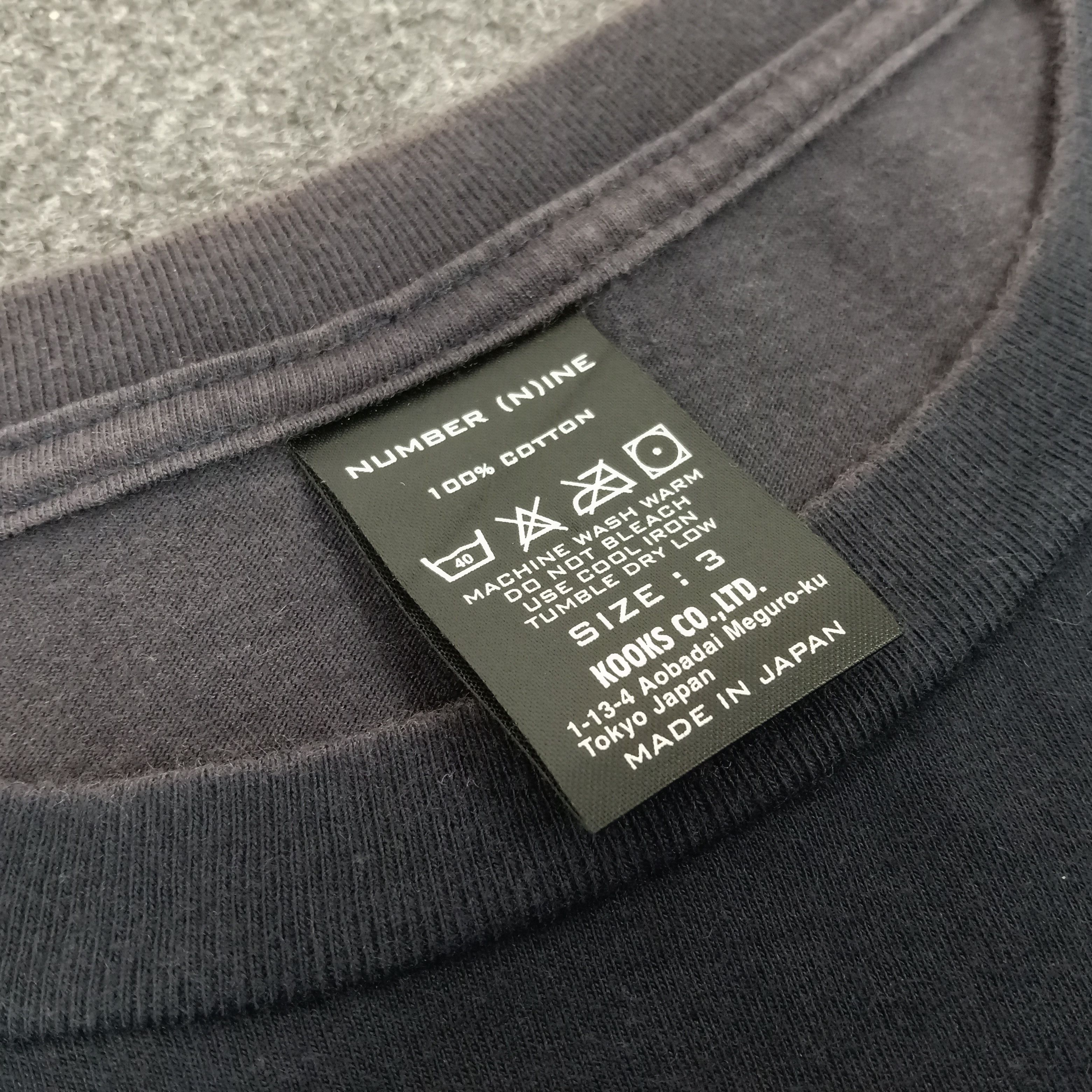 Number (N)ine Number (N)ine Japanese Brand Collabration Tshirt Size US M / EU 48-50 / 2 - 4 Thumbnail