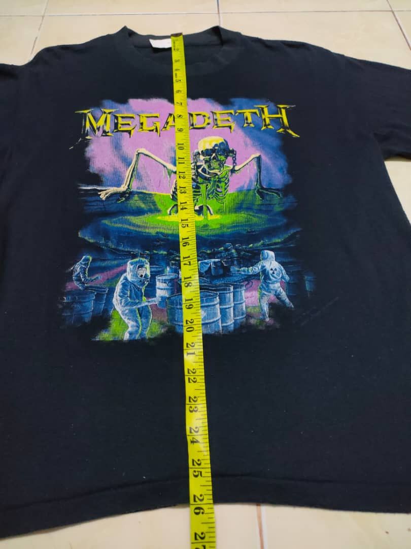 Band Tees × Megadeth × Vintage Vintage Megadeth Music Rock Tees Size US M / EU 48-50 / 2 - 7 Thumbnail