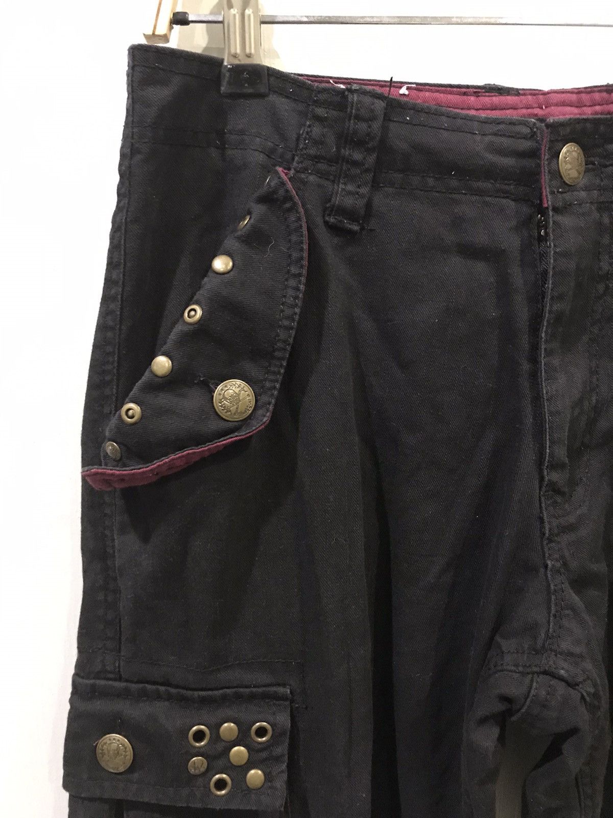 Designer × Japanese Brand × Seditionaries RUSH HOUR Japan Punk Military Streetwear Studded Cargo Pant Size US 32 / EU 48 - 3 Thumbnail