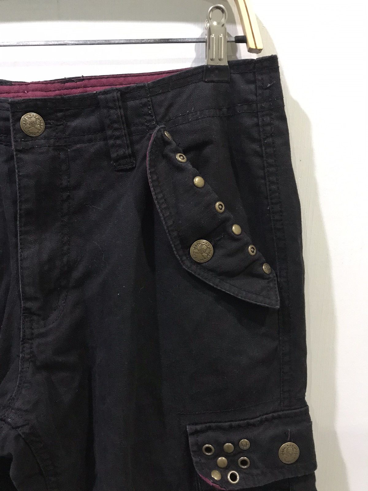 Designer × Japanese Brand × Seditionaries RUSH HOUR Japan Punk Military Streetwear Studded Cargo Pant Size US 32 / EU 48 - 2 Thumbnail