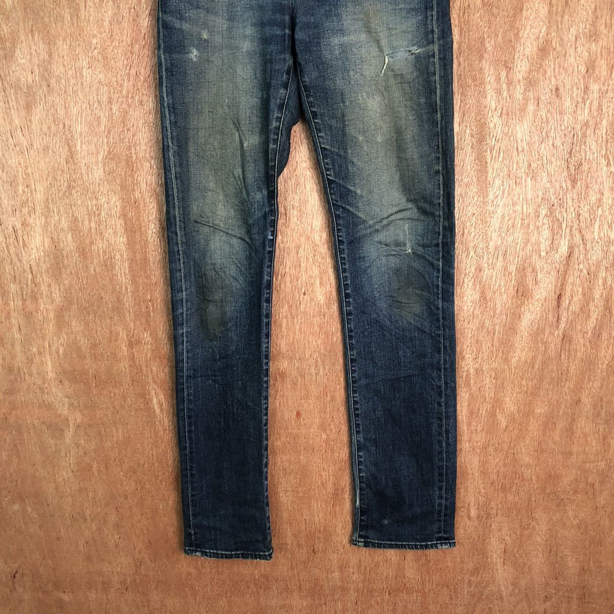 Japanese Brand Uniqlo streetwear japan Blue Denim pants #6349 Size US 29 - 3 Thumbnail