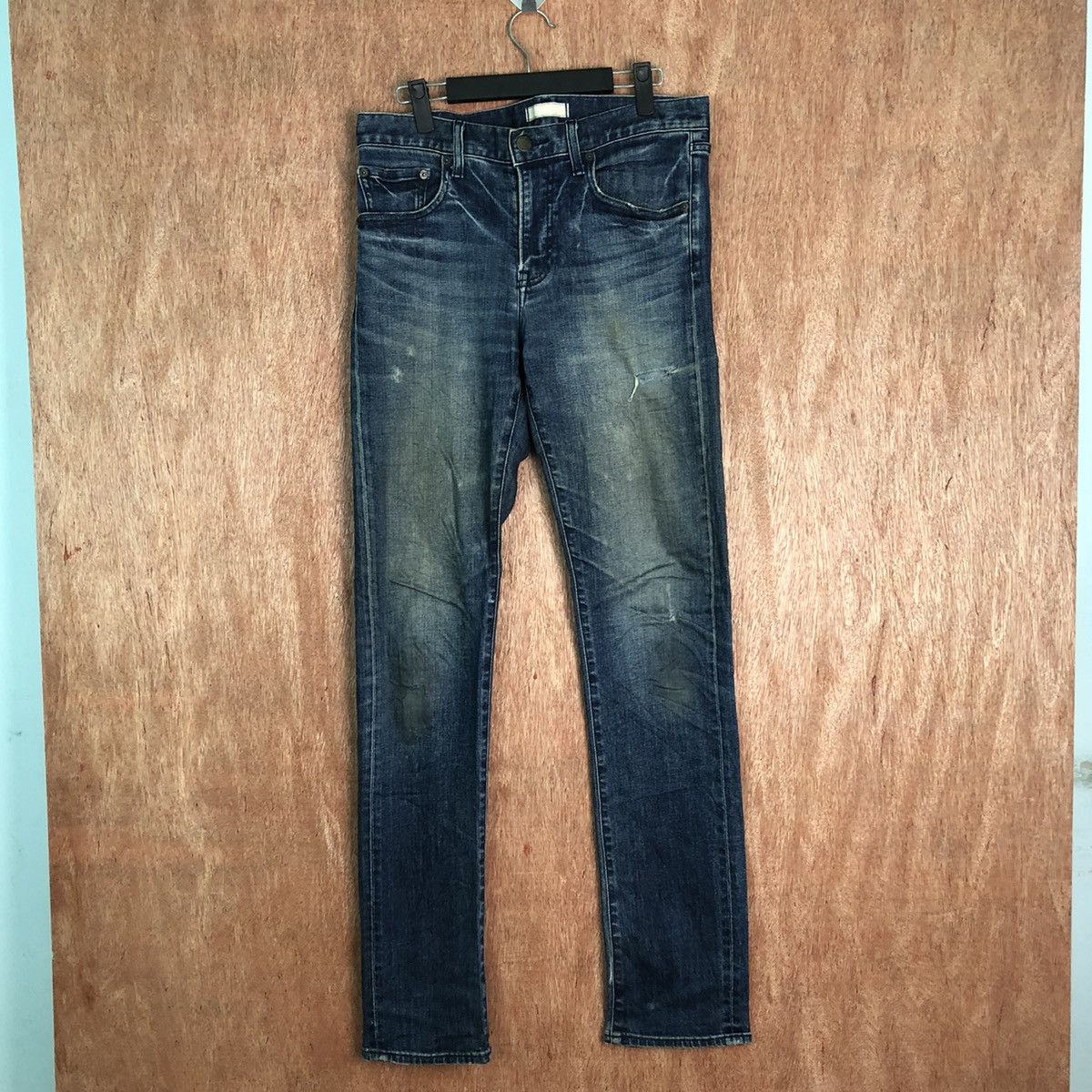Japanese Brand Uniqlo streetwear japan Blue Denim pants #6349 Size US 29 - 1 Thumbnail