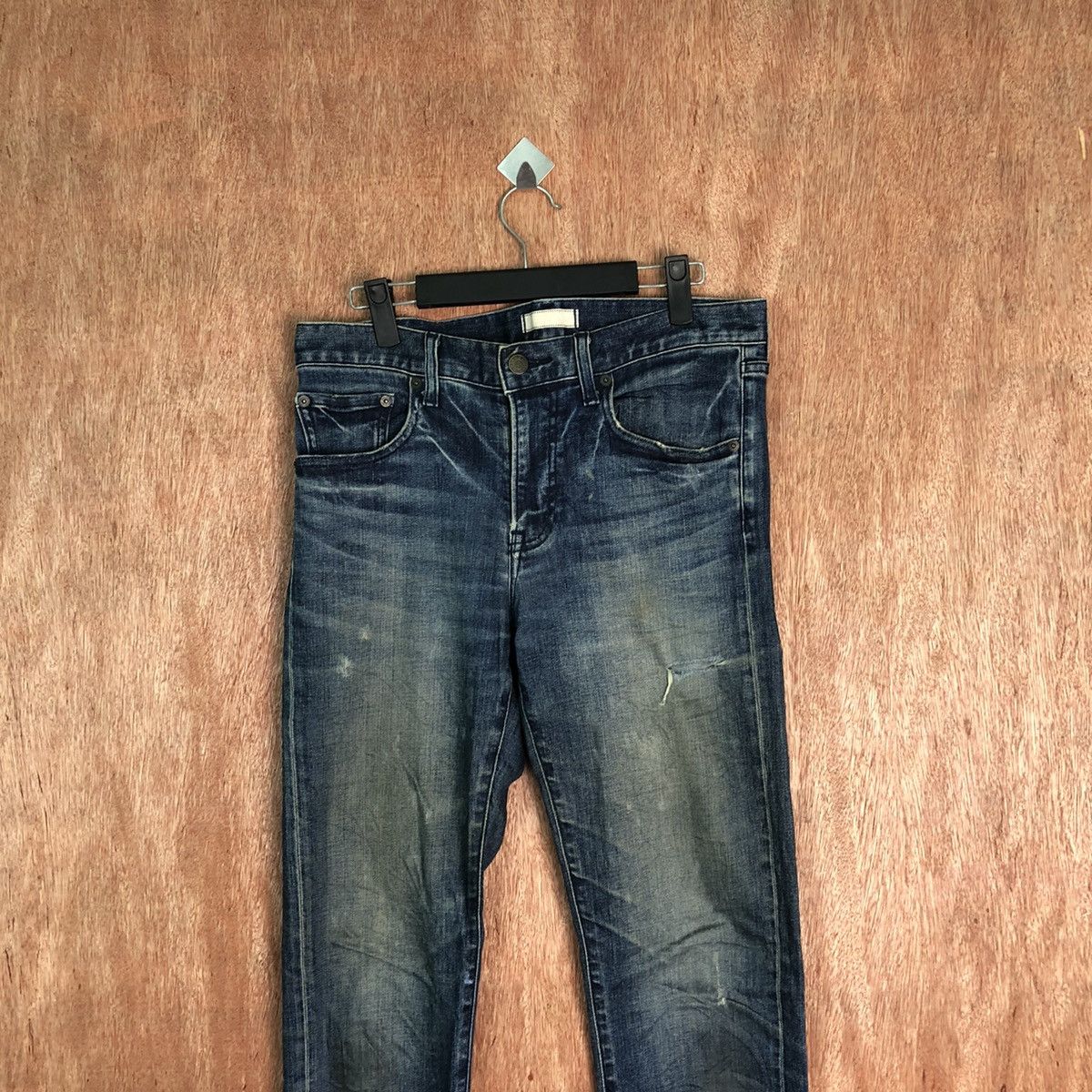 Japanese Brand Uniqlo streetwear japan Blue Denim pants #6349 Size US 29 - 2 Thumbnail