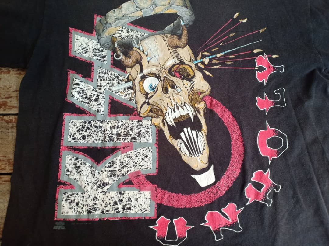 Band Tees Vintage Kiss Unholy Band Rock Music Rare Design Size US L / EU 52-54 / 3 - 4 Thumbnail