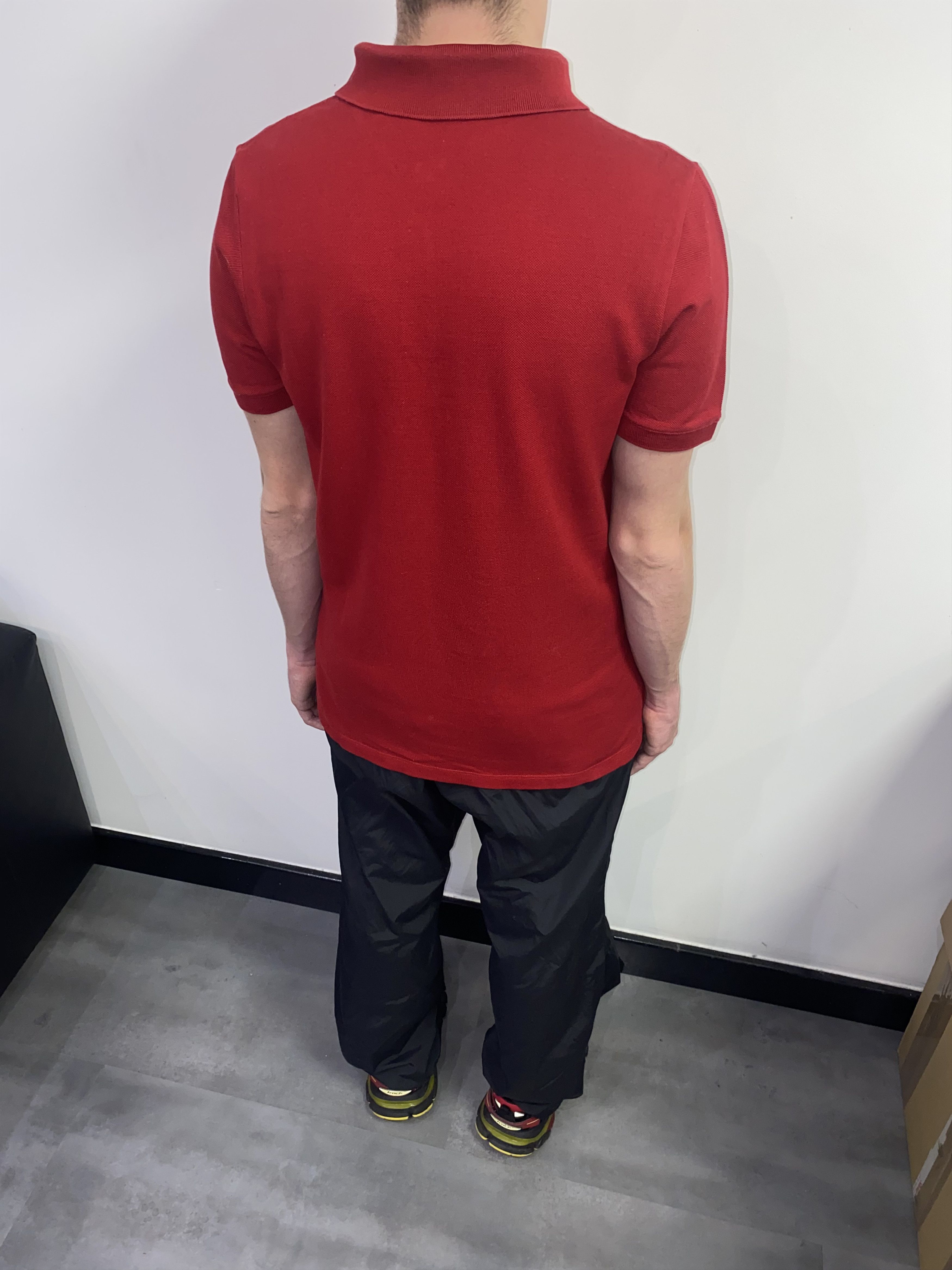Prada SS08 Prada Striped Red Tab Logo Red Polo T-Shirt Size US S / EU 44-46 / 1 - 8 Thumbnail