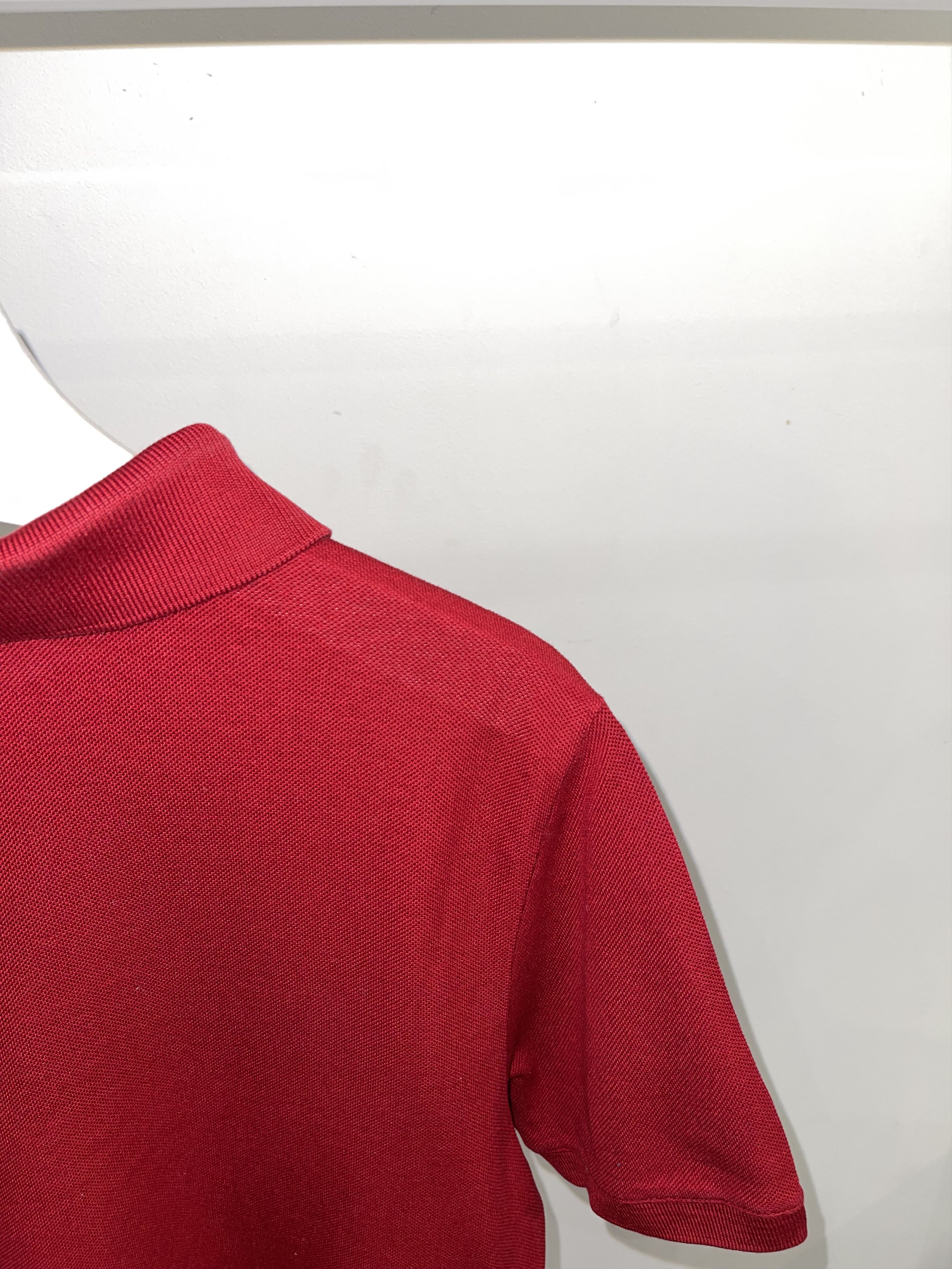 Prada SS08 Prada Striped Red Tab Logo Red Polo T-Shirt Size US S / EU 44-46 / 1 - 5 Thumbnail