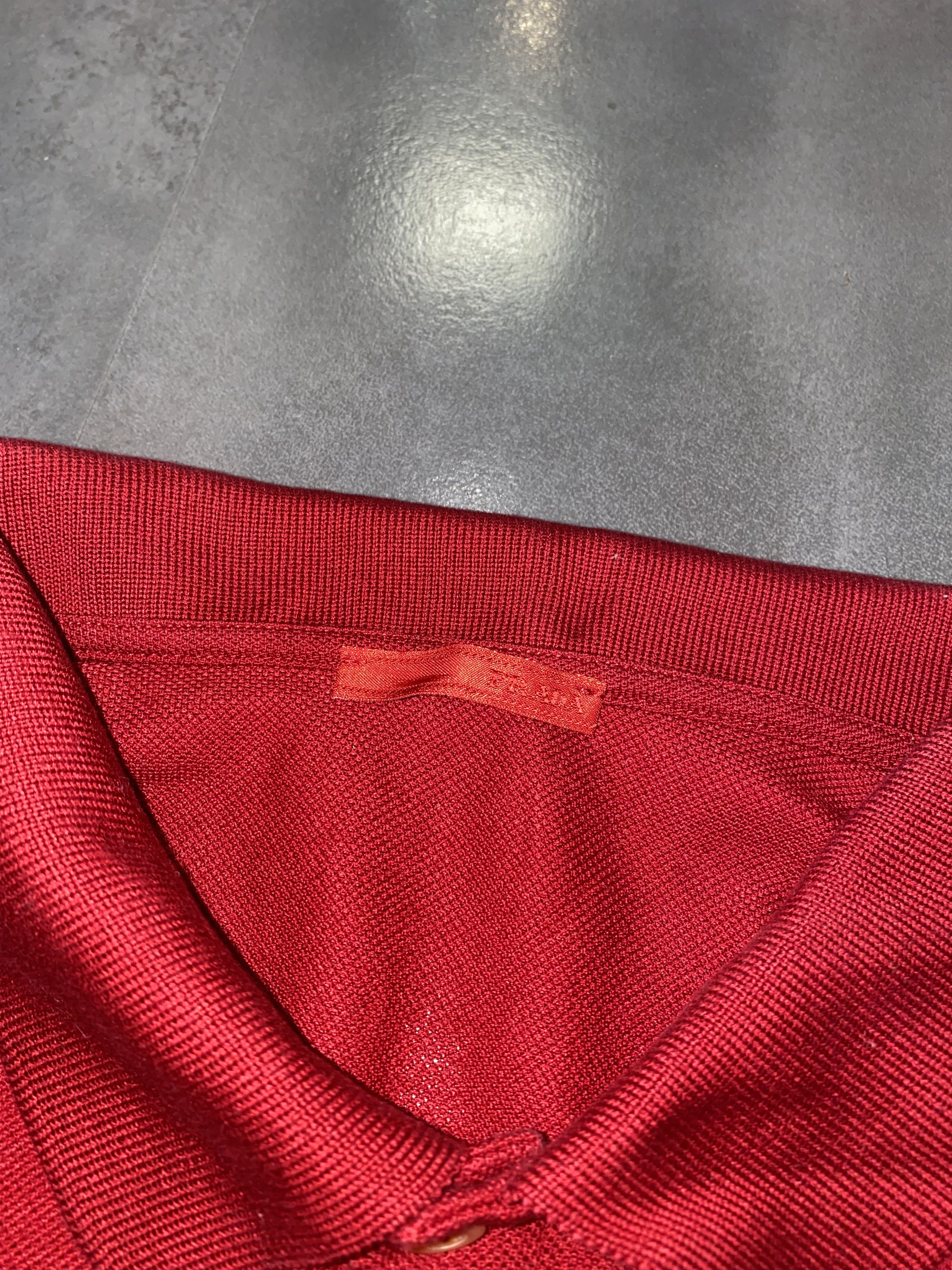 Prada SS08 Prada Striped Red Tab Logo Red Polo T-Shirt Size US S / EU 44-46 / 1 - 12 Thumbnail