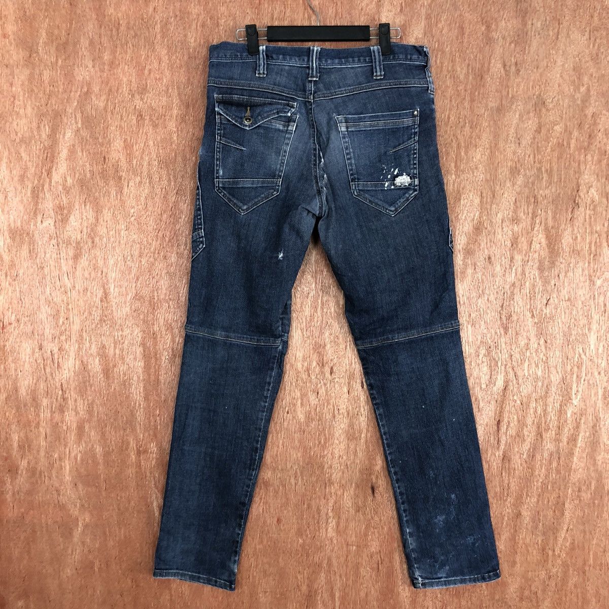 Japanese Brand DLL Workwear Blue Multipocket Denim Pants #c649 Size US 32 / EU 48 - 9 Thumbnail