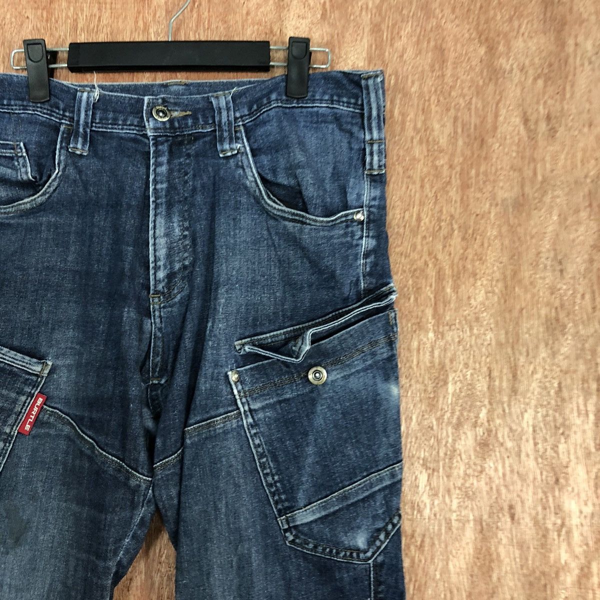 Japanese Brand DLL Workwear Blue Multipocket Denim Pants #c649 Size US 32 / EU 48 - 5 Thumbnail