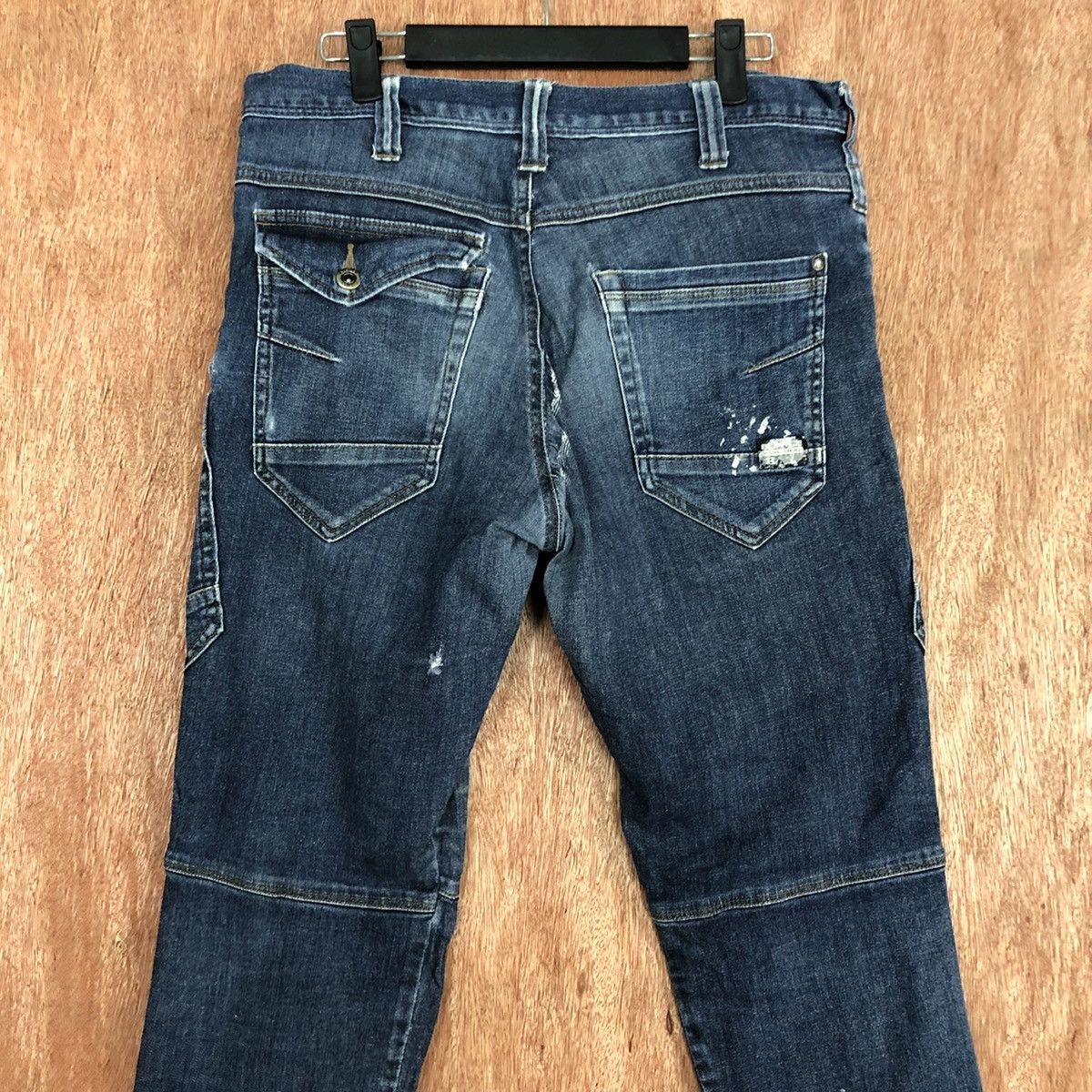 Japanese Brand DLL Workwear Blue Multipocket Denim Pants #c649 Size US 32 / EU 48 - 10 Thumbnail