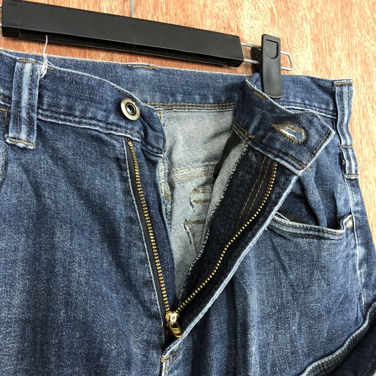 Japanese Brand DLL Workwear Blue Multipocket Denim Pants #c649 Size US 32 / EU 48 - 8 Thumbnail