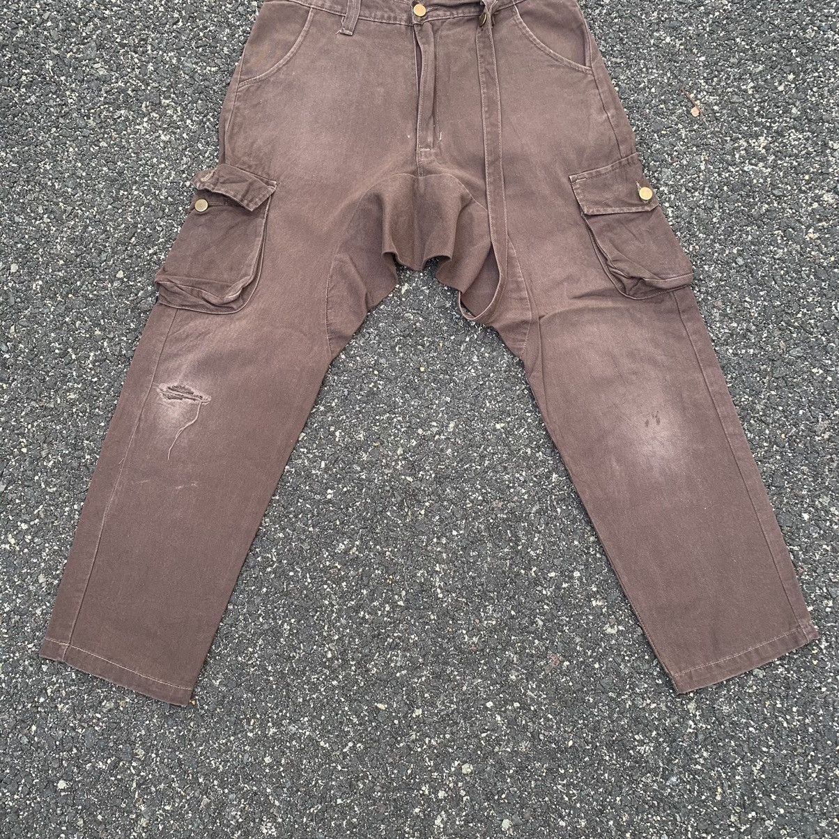 Seditionaries DISTRESSED!! Bondage HipHop Japanese Faded Cargo Pants Size US 32 / EU 48 - 3 Thumbnail
