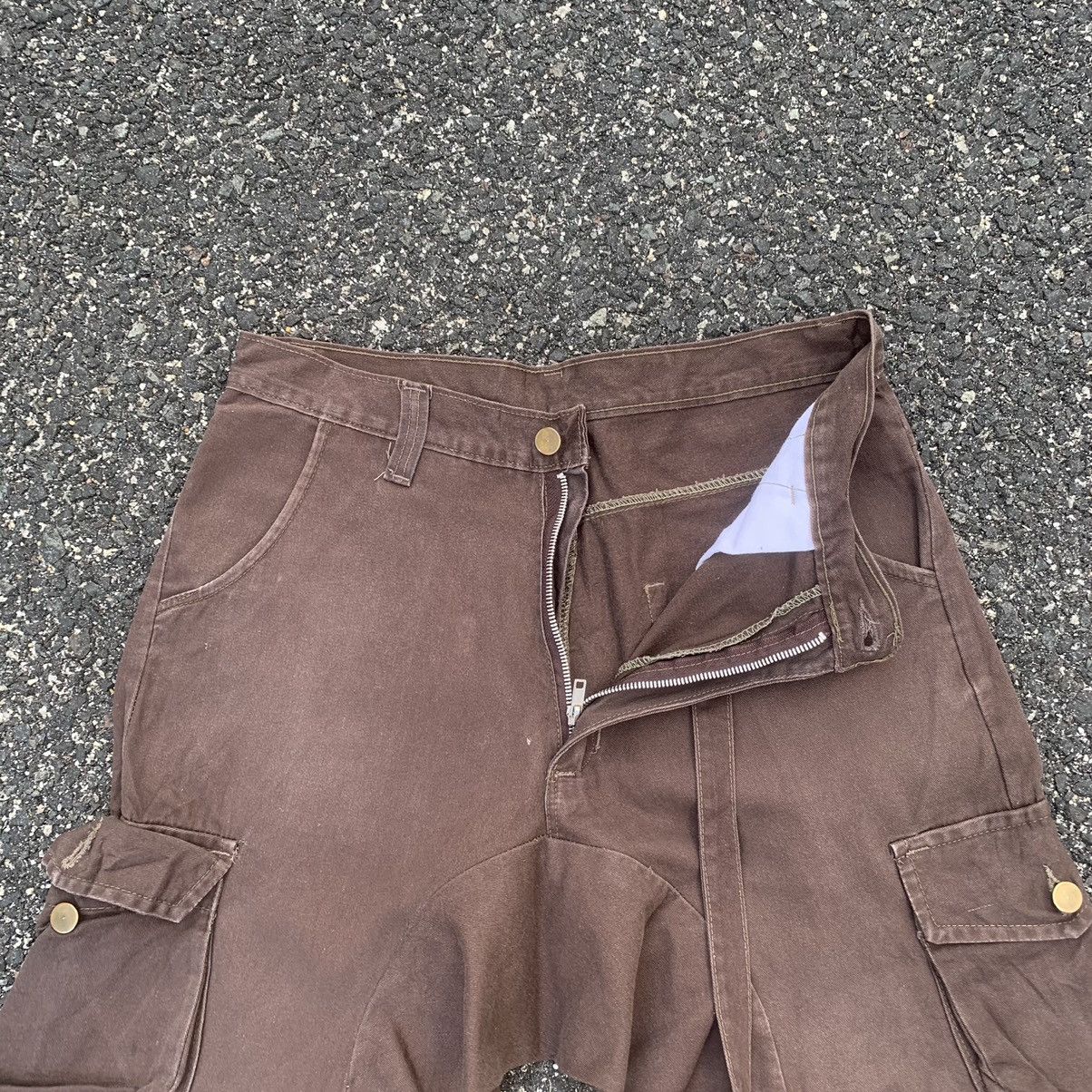 Seditionaries DISTRESSED!! Bondage HipHop Japanese Faded Cargo Pants Size US 32 / EU 48 - 6 Thumbnail