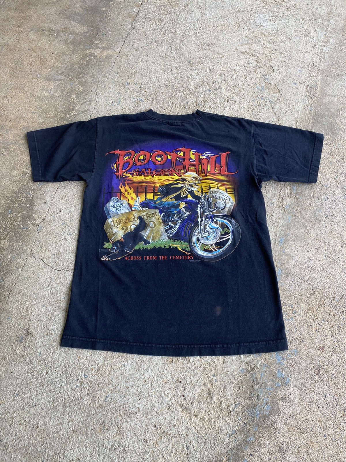 Harley Davidson × Vintage Vintage Y2K Boot Hill Saloon Skull Harley Style Shirt Size US M / EU 48-50 / 2 - 1 Thumbnail