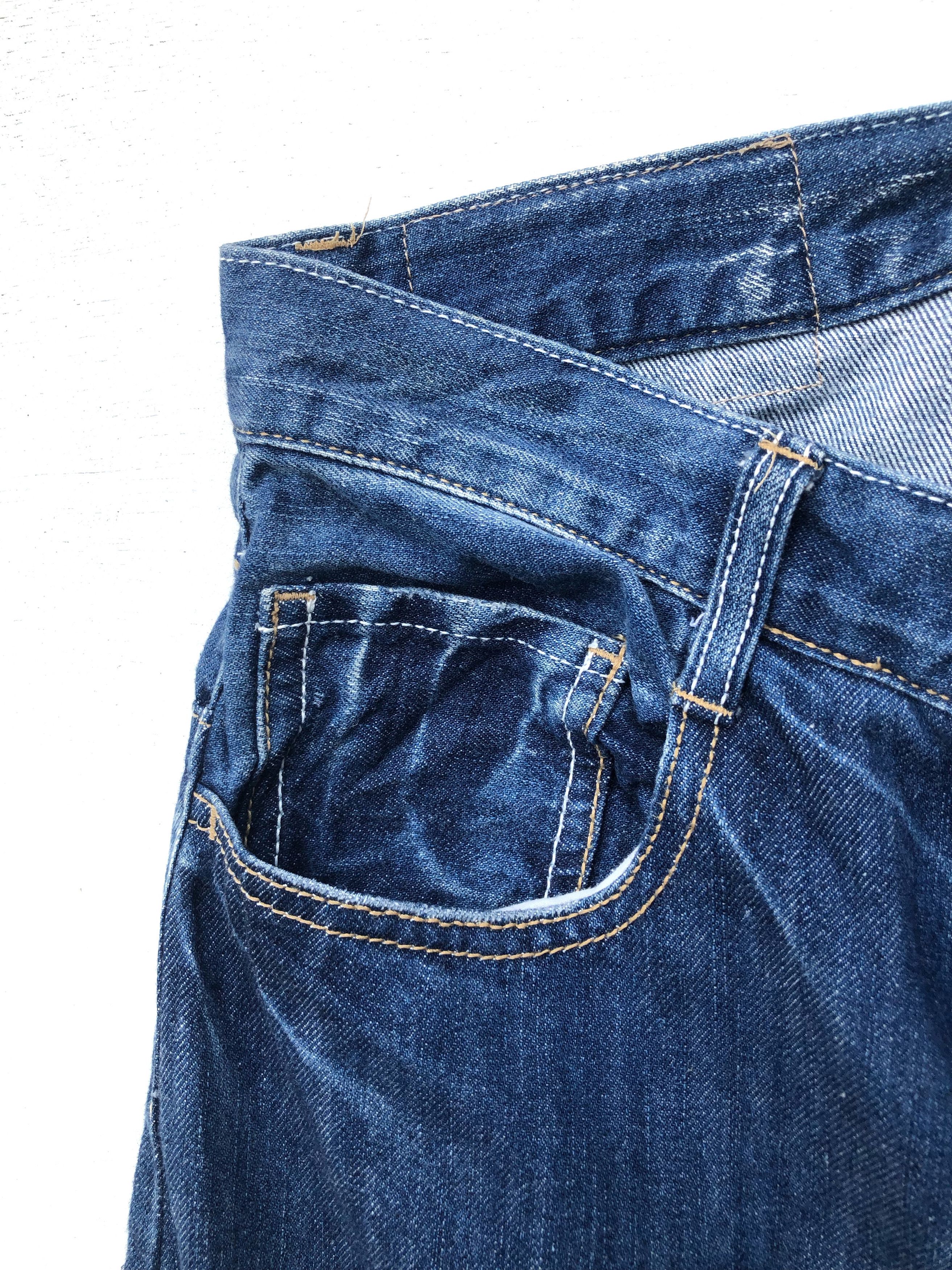 Ne-Net RARE🔥S/S 2013 ISSEY MIYAKE NÉ-NET PATCHWORK BUCKLEBACK JEAN Size US 31 - 9 Thumbnail