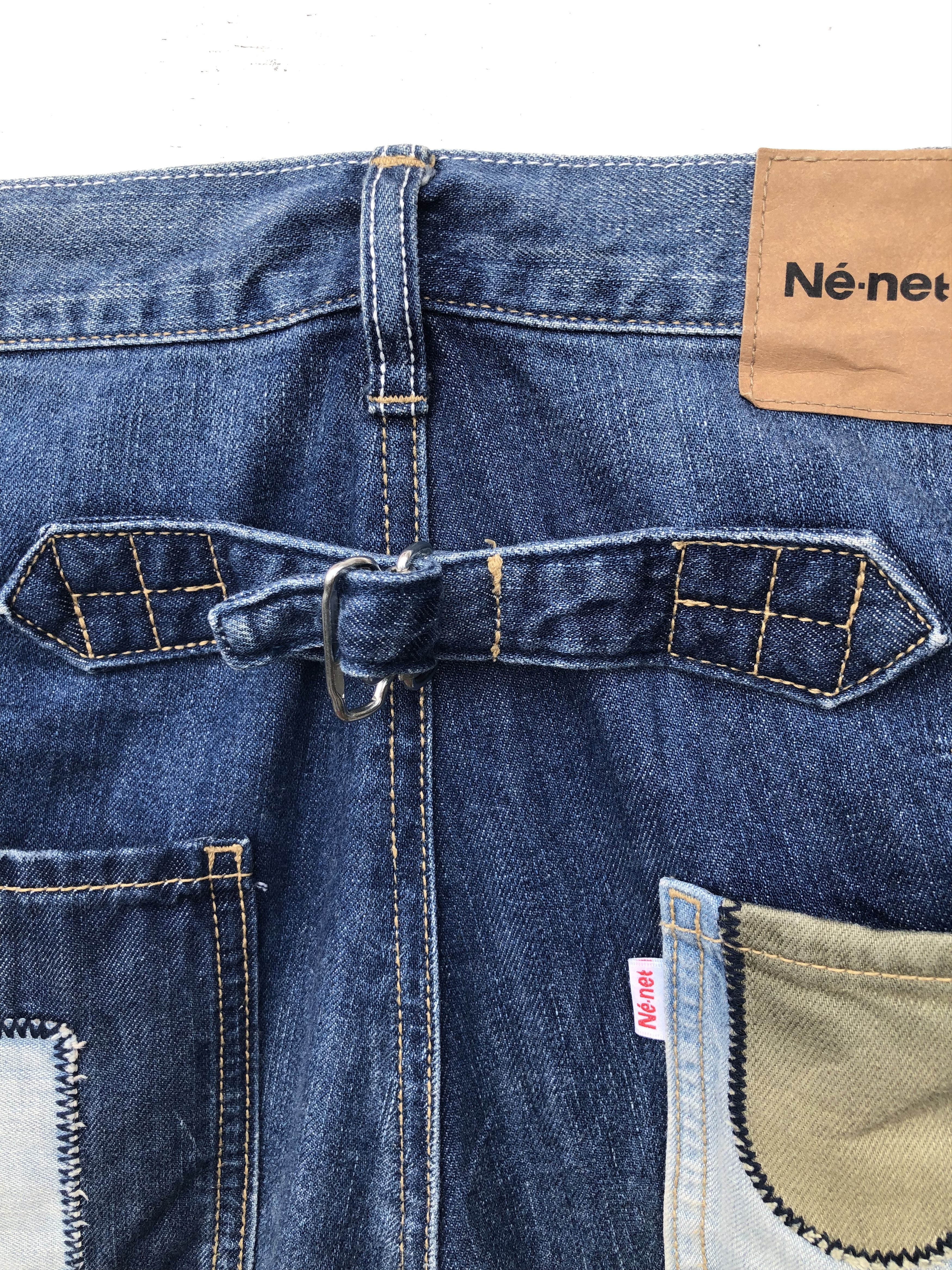 Ne-Net RARE🔥S/S 2013 ISSEY MIYAKE NÉ-NET PATCHWORK BUCKLEBACK JEAN Size US 31 - 14 Thumbnail